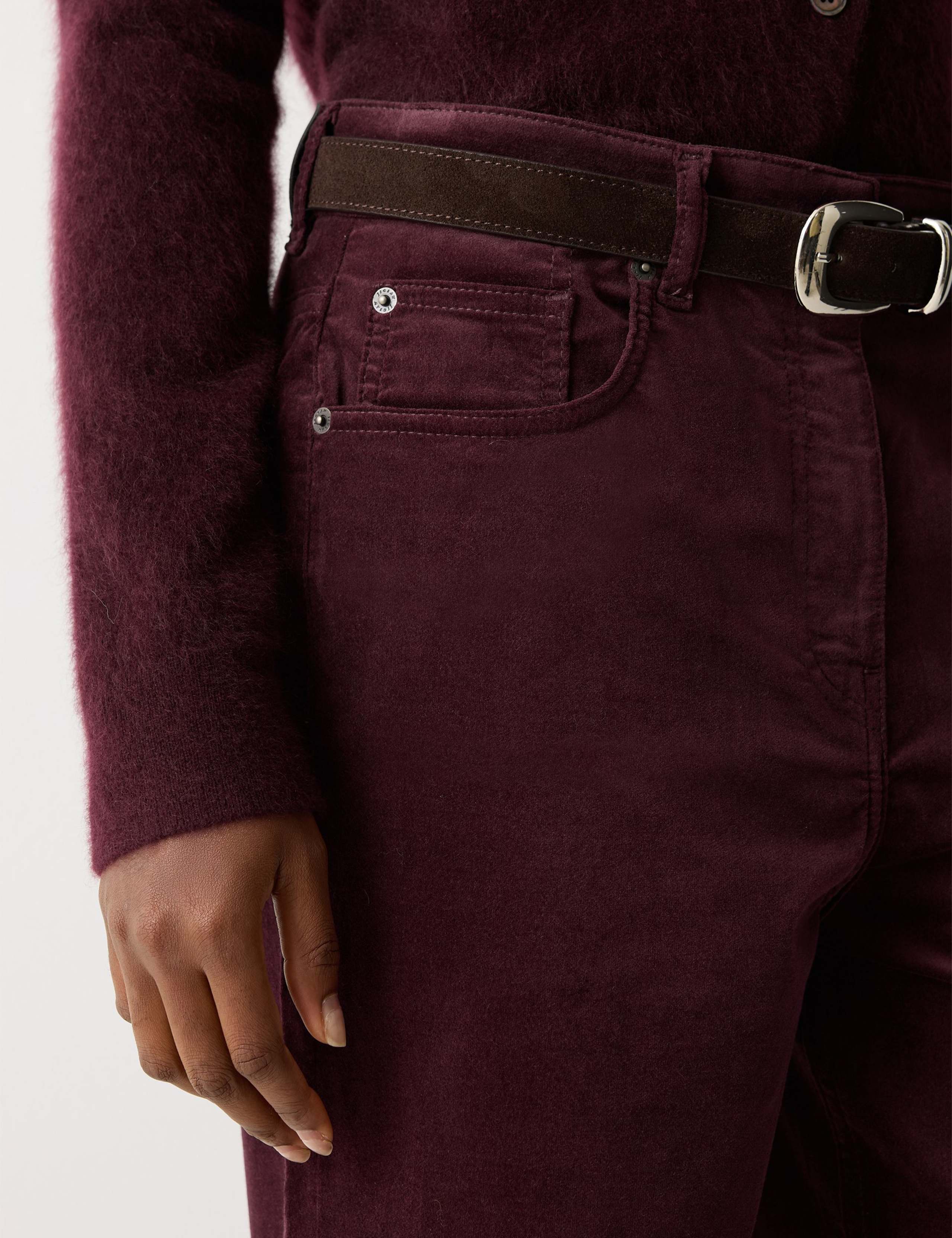 Velvet High Waisted Tapered Cropped Jeans 4 of 6