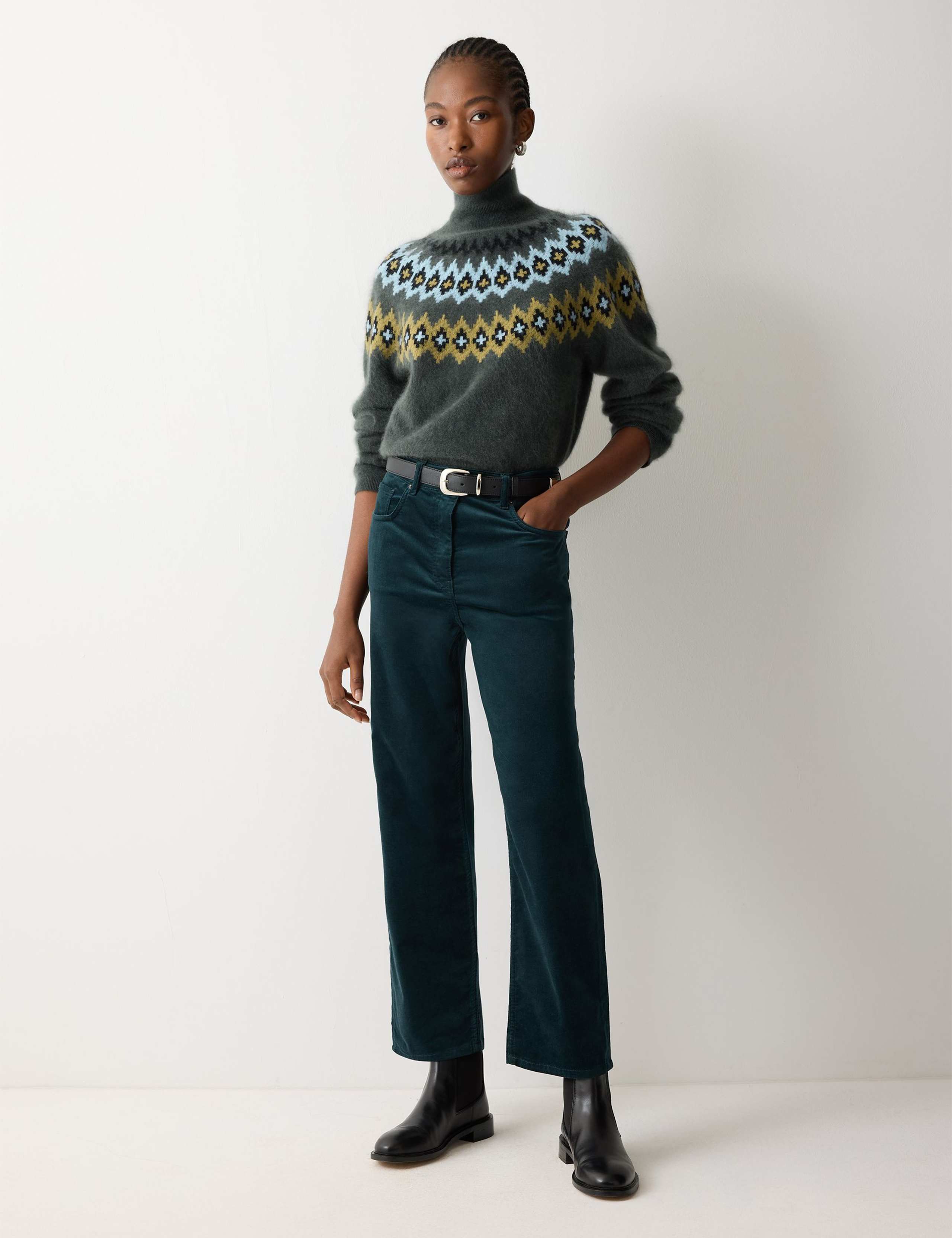 Velvet High Waisted Tapered Cropped Jeans 3 of 6