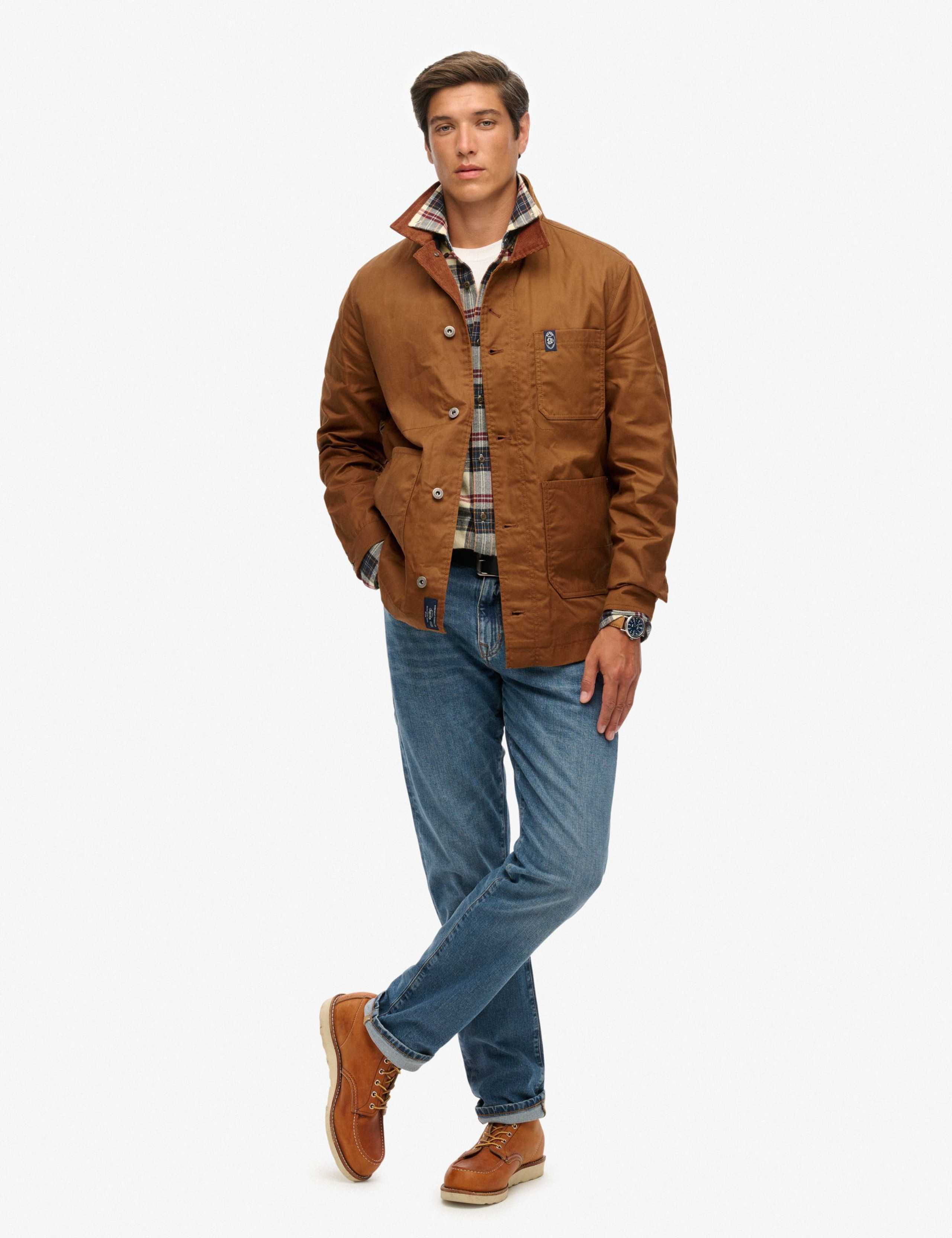 Cotton Rich Waxed Worker Jacket 4 of 8