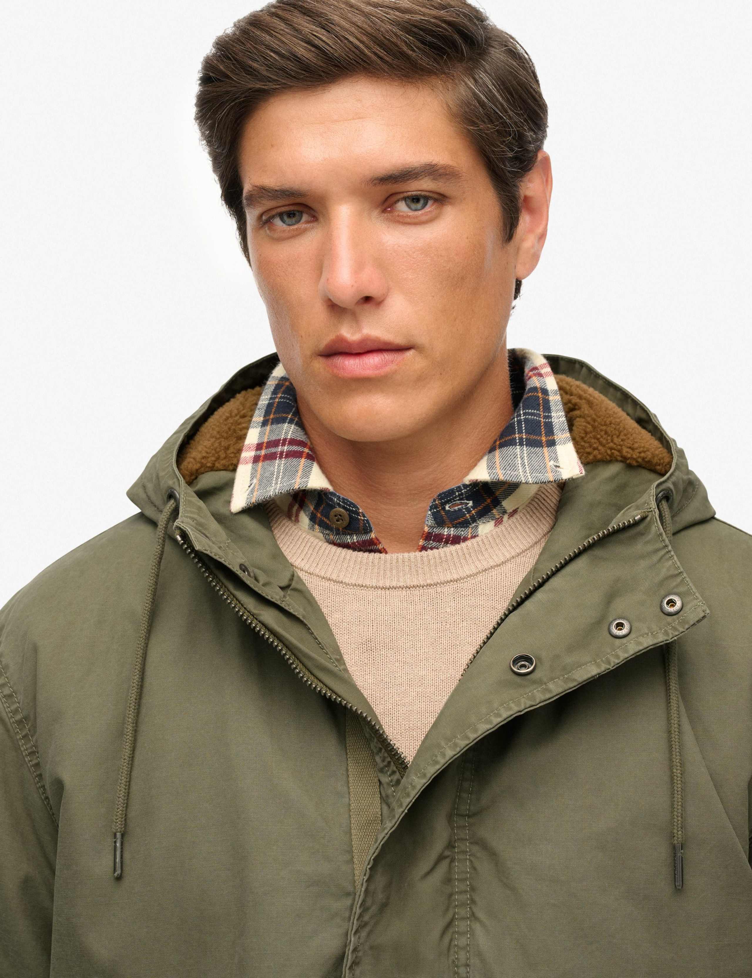 Pure Cotton Hooded Utility Parka Jacket 4 of 4