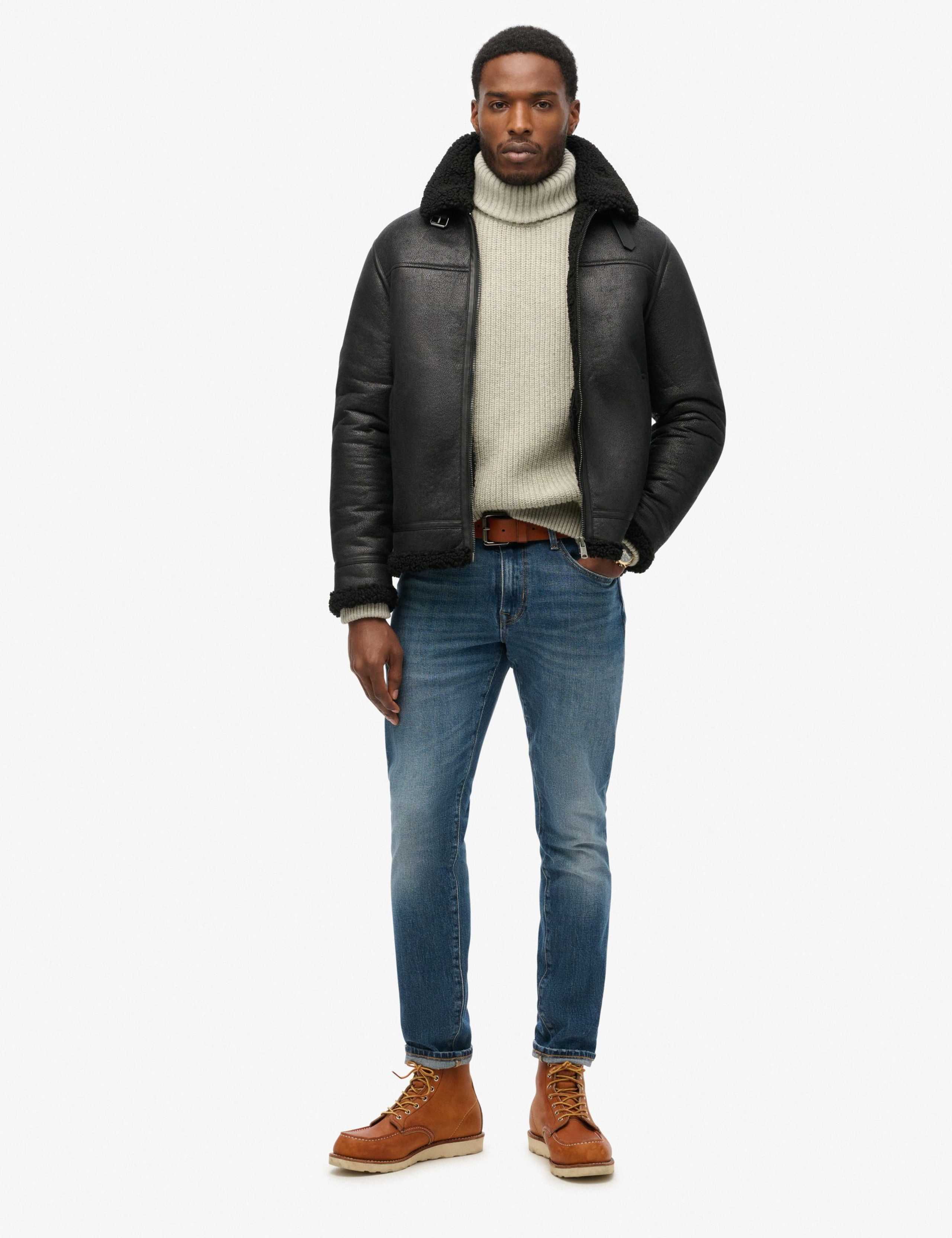 Faux Shearling Aviator Jacket 2 of 4