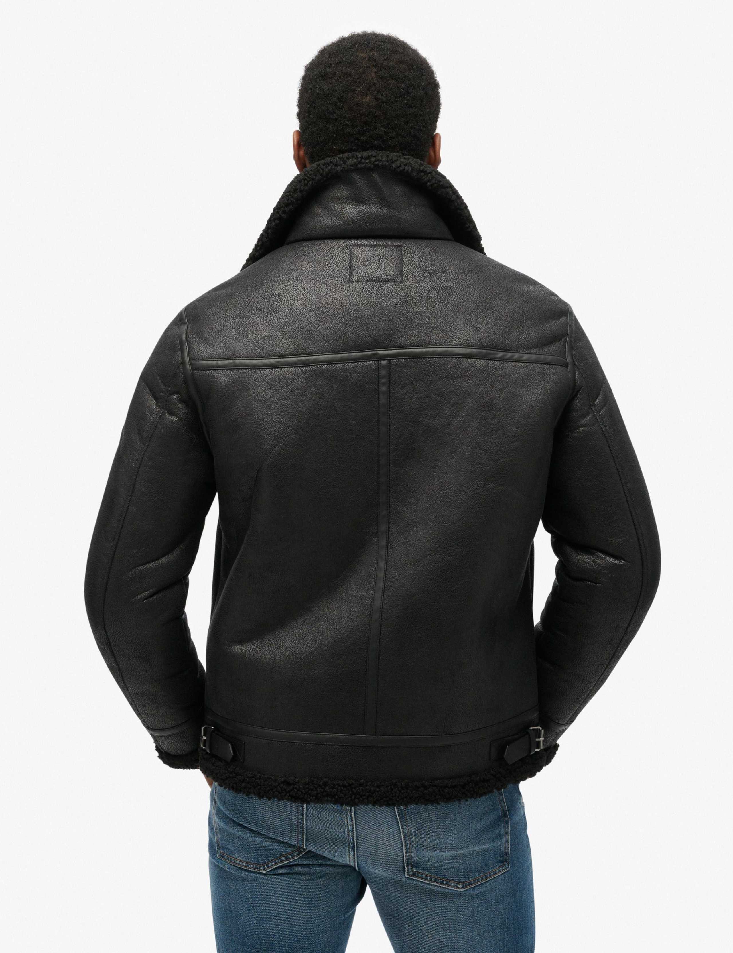 Faux Shearling Aviator Jacket 4 of 4