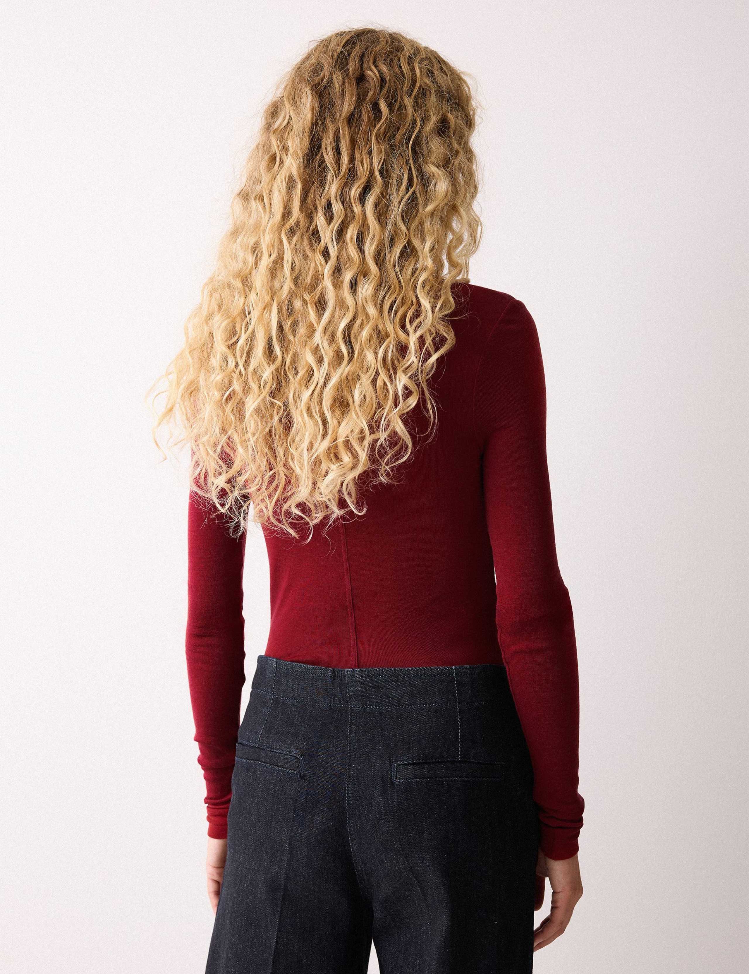 Pure Merino Wool Polo Neck Jumper 4 of 4