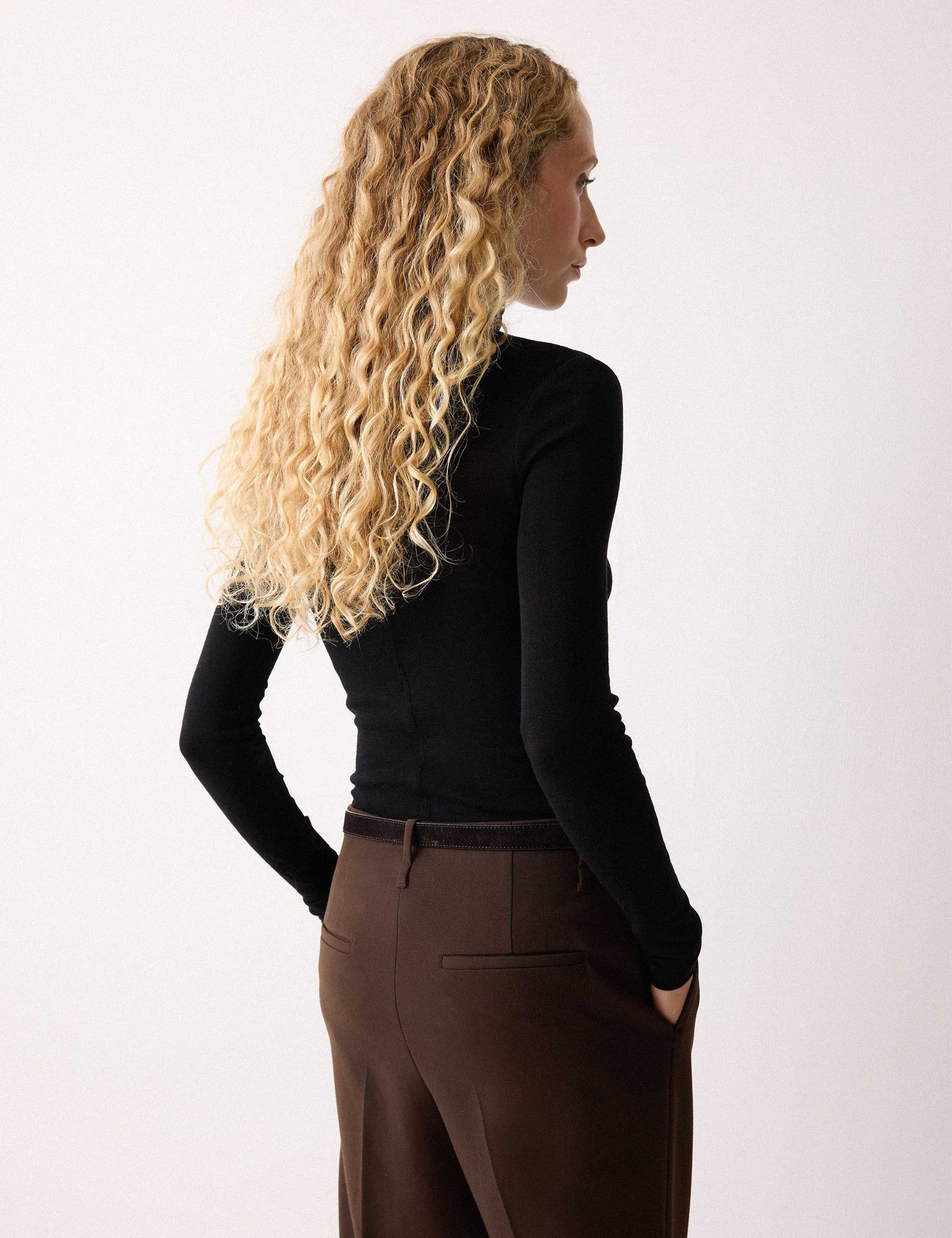 Pure Merino Wool Polo Neck Jumper 2 of 5