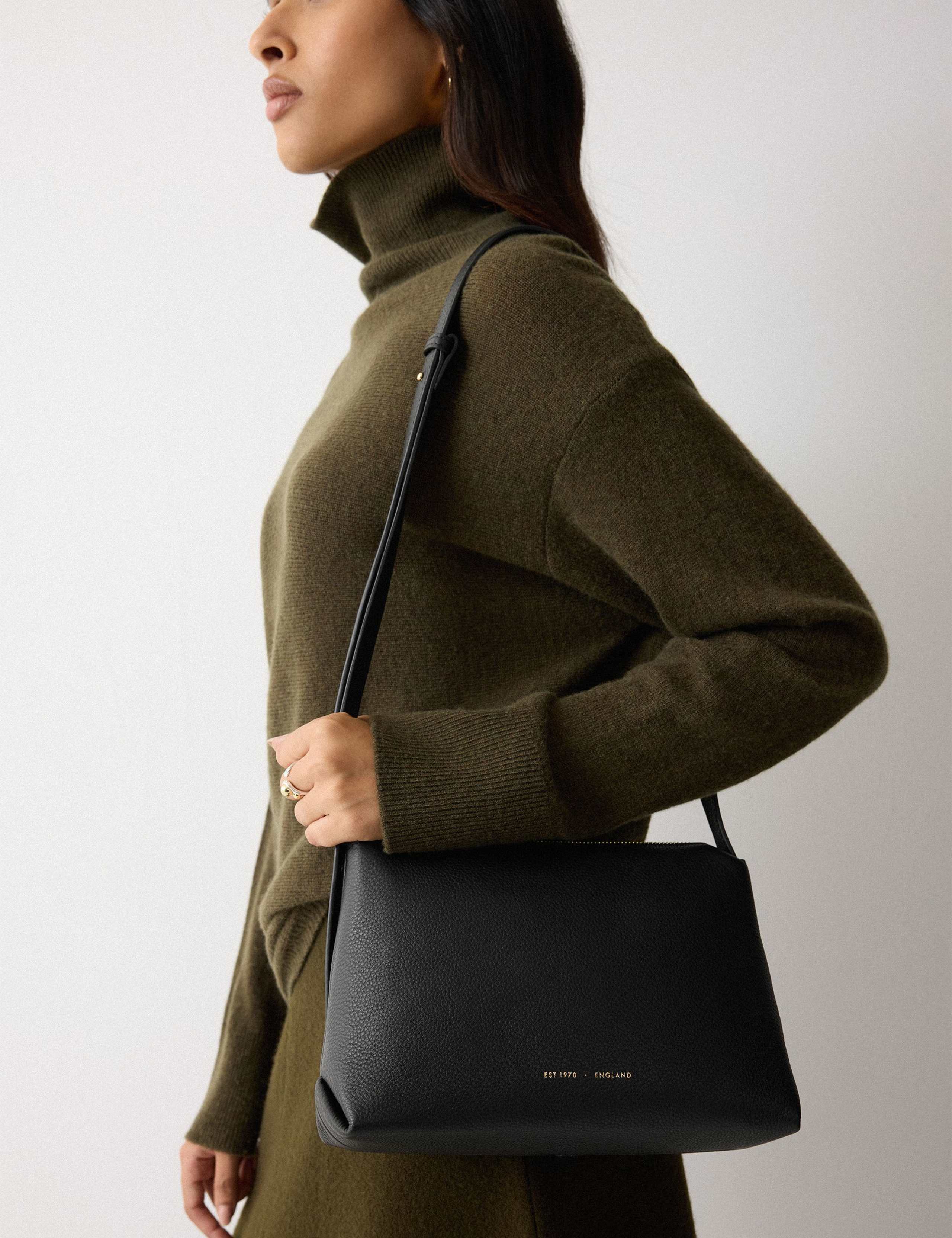 Leather Shoulder Cross Body Bag 1 of 6