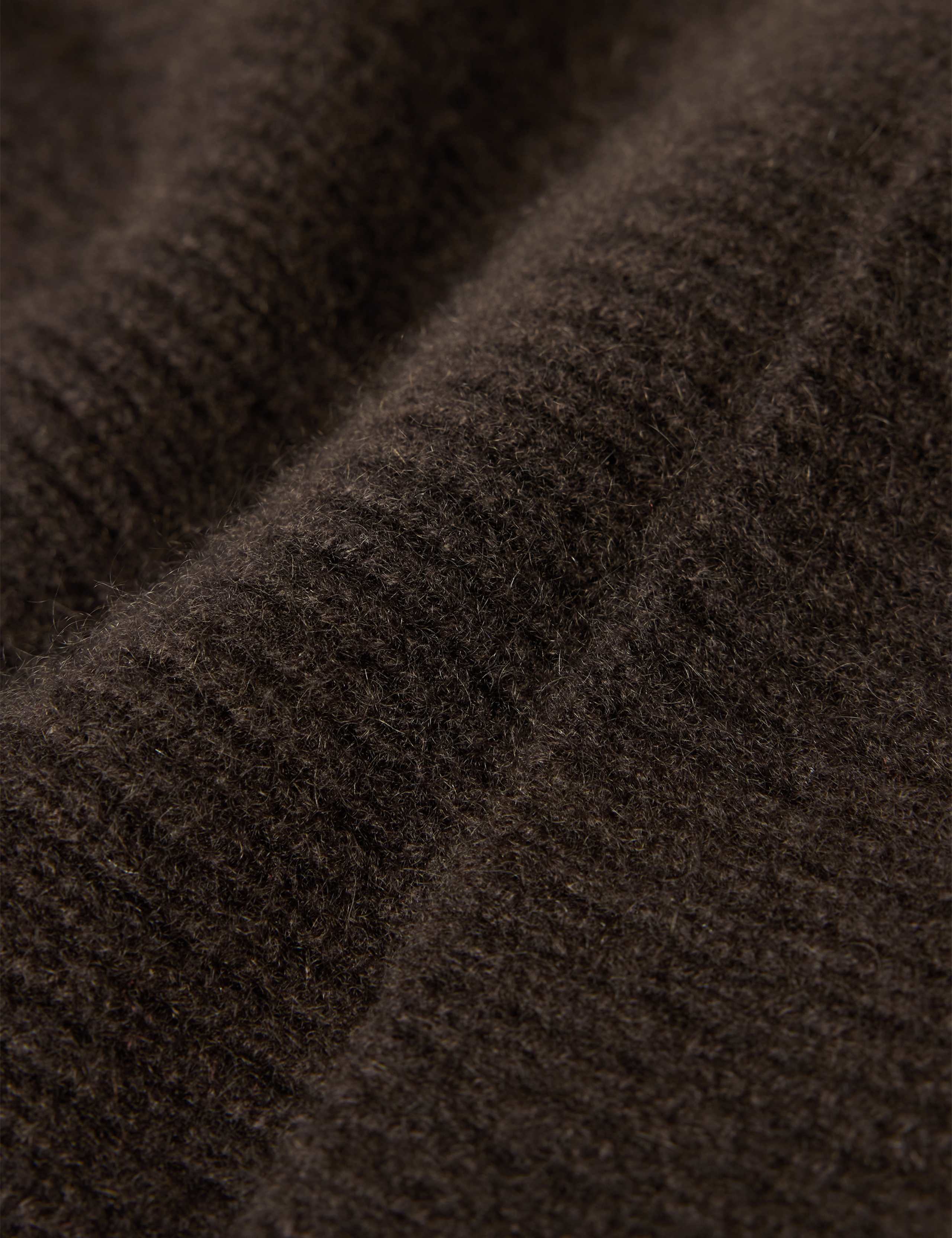 Pure Cashmere Rib Beanie Hat 2 of 3