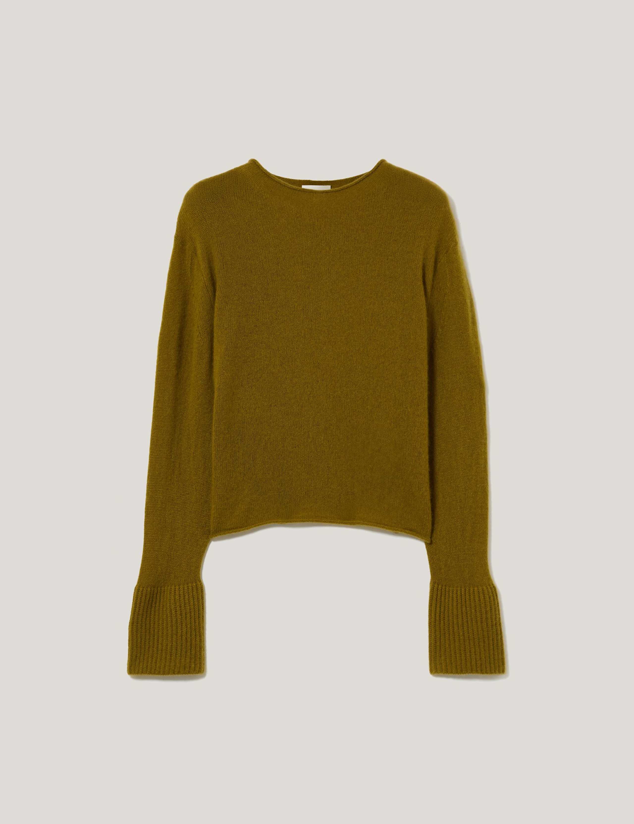 Pure Cashmere Round Neck Fluted Cuff Jumper 2 of 5