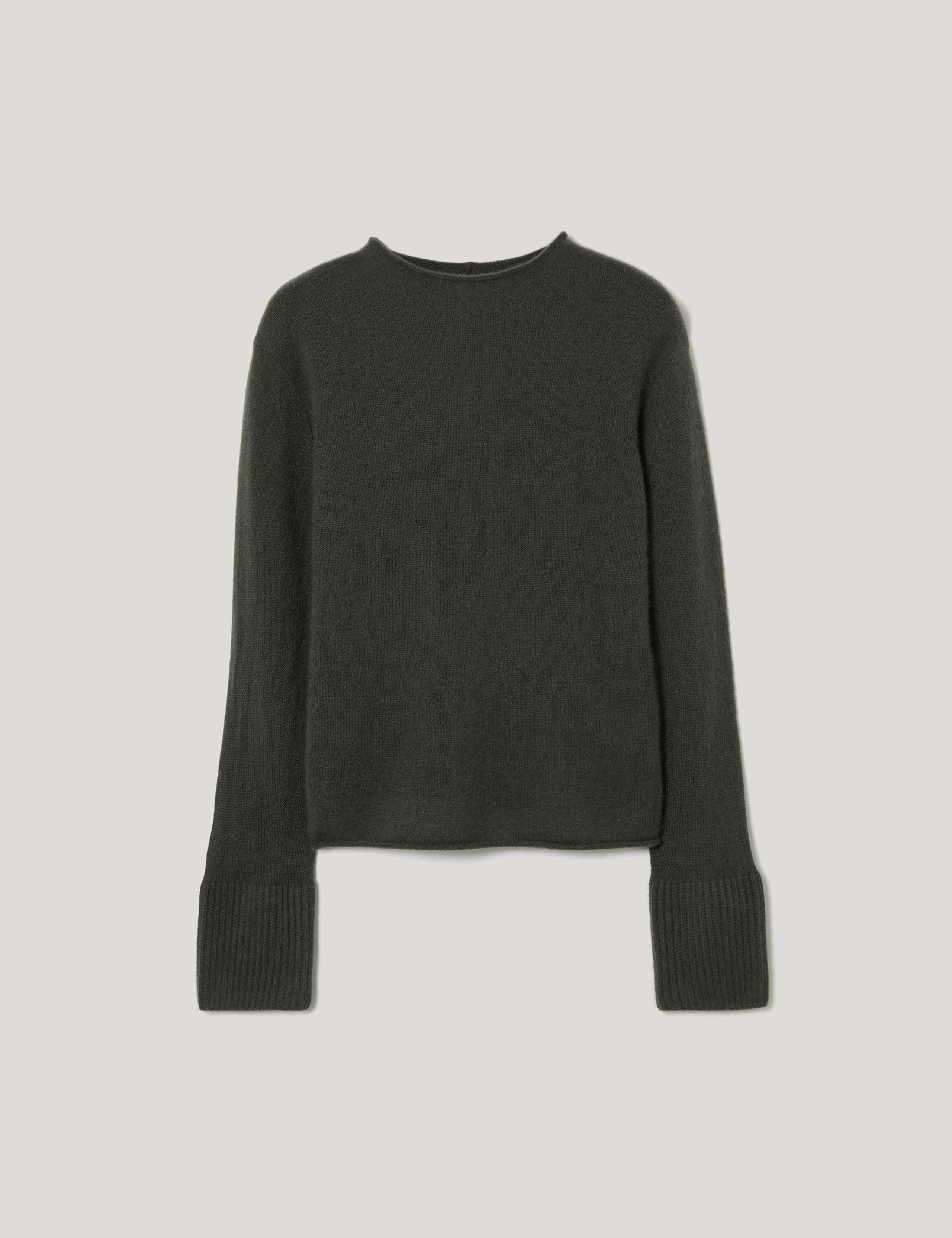 Pure Cashmere Round Neck Fluted Cuff Jumper 2 of 5