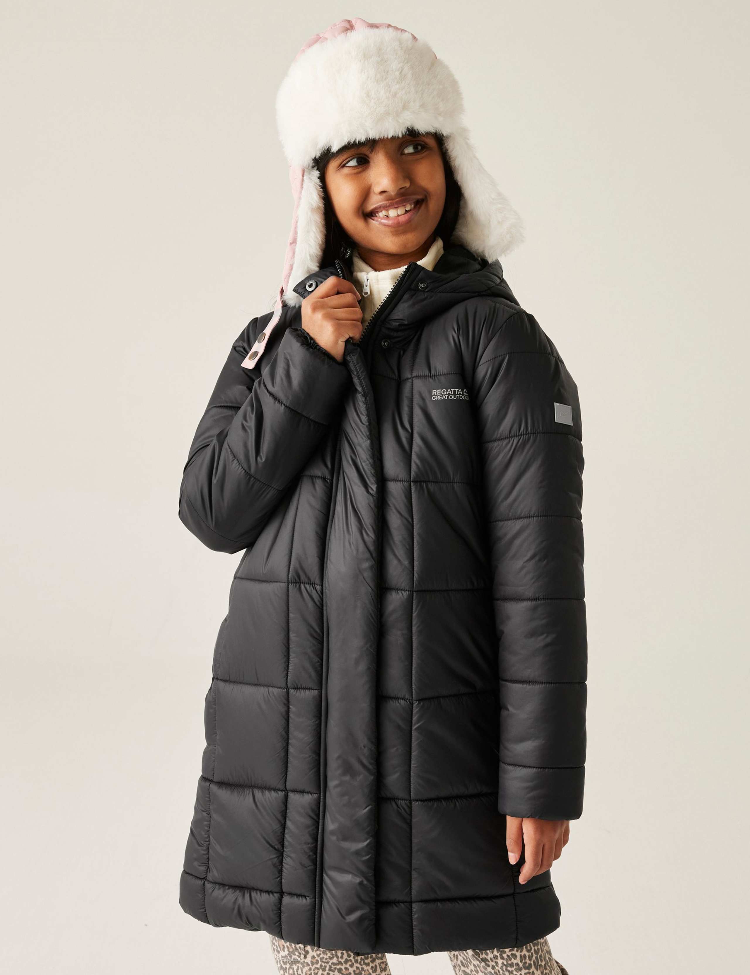Junior Embrie Hooded Puffer Jacket (3-14 Years) 1 of 6