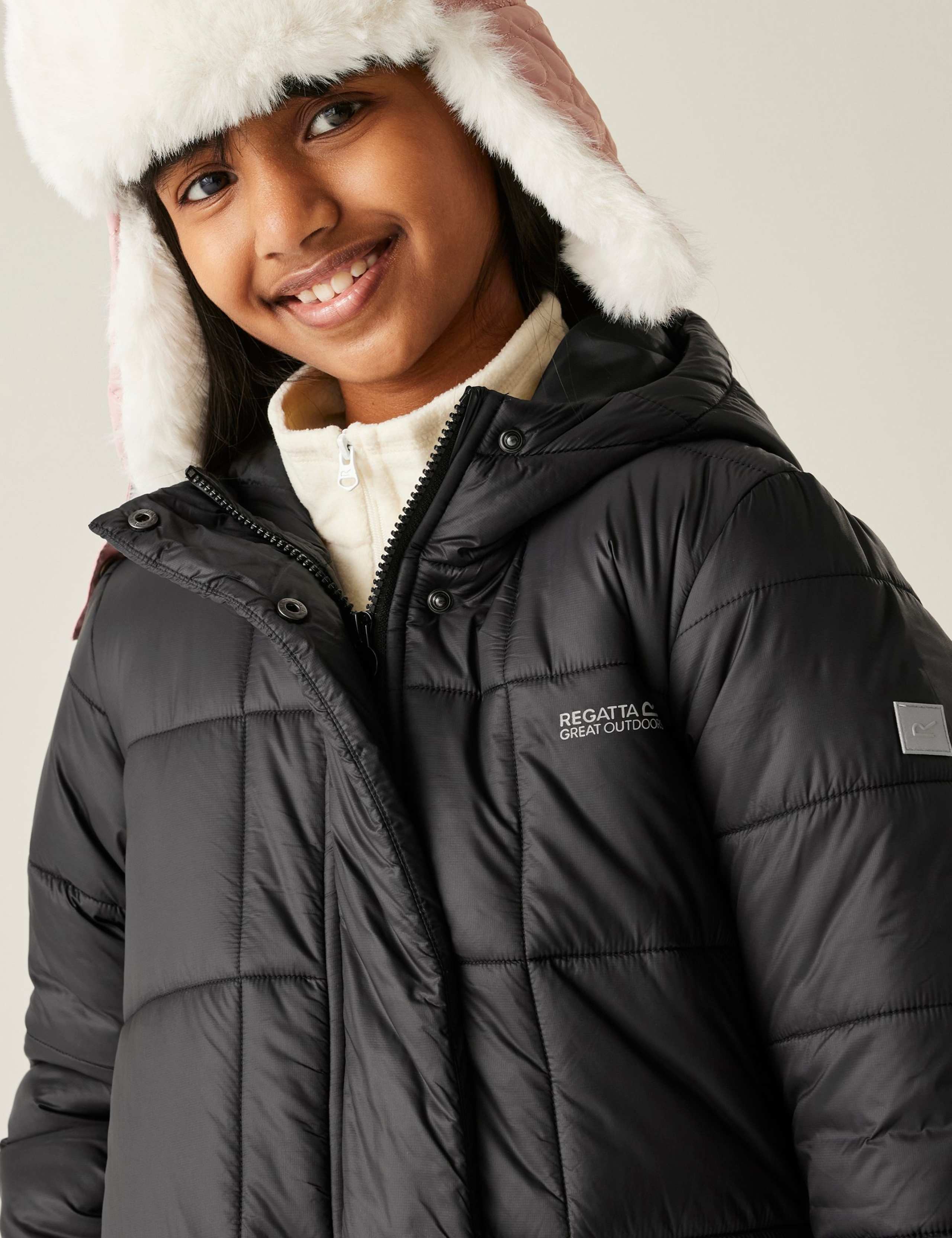 Junior Embrie Hooded Puffer Jacket (3-14 Yrs) 4 of 6