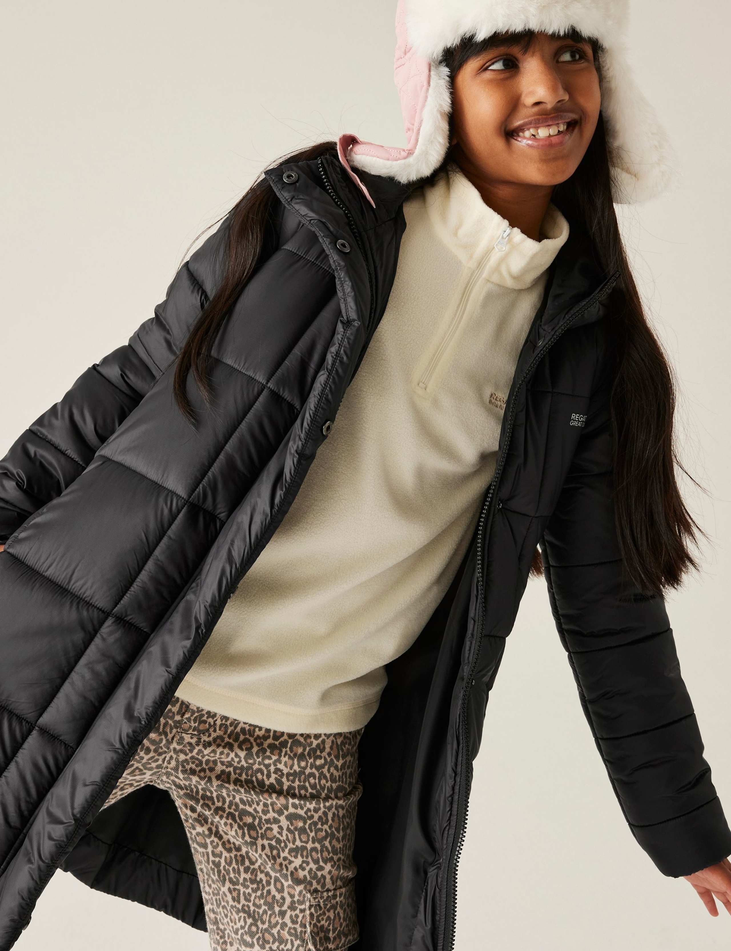 Junior Embrie Hooded Puffer Jacket (3-14 Yrs) 6 of 6