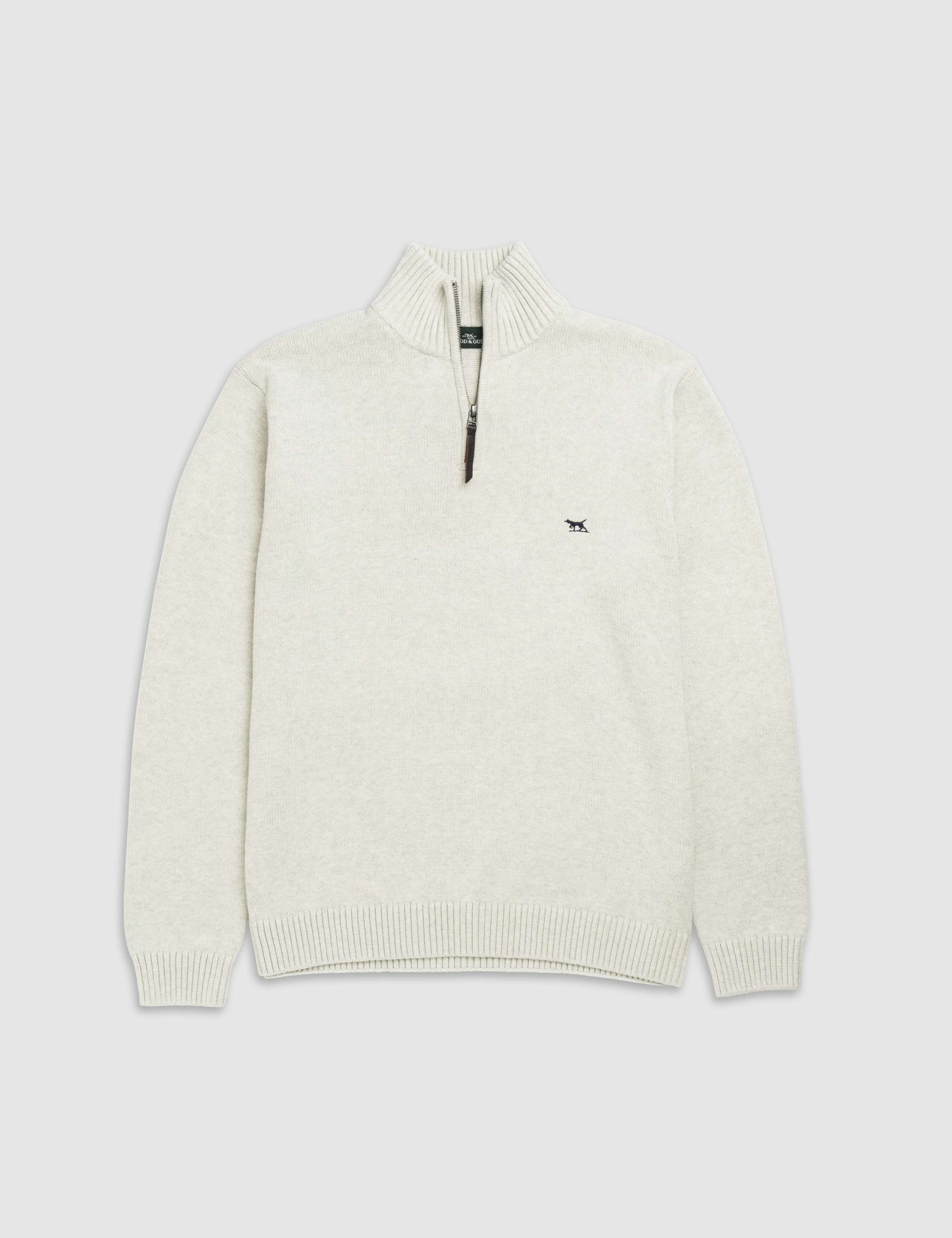 Merrick Bay Pure Cotton Half Zip Jumper 4 of 5