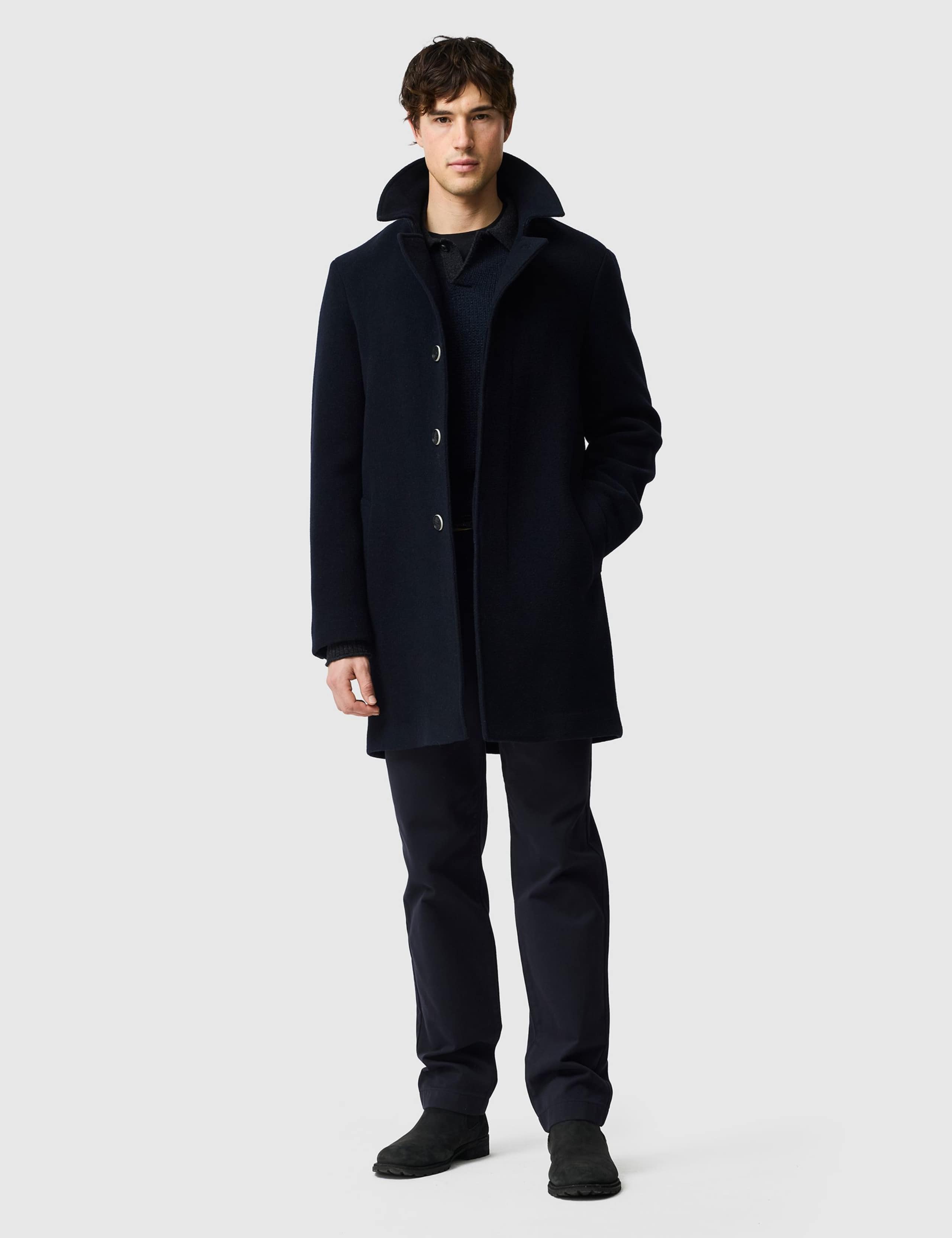 Murchison Wool Rich Textured Overcoat 2 of 4