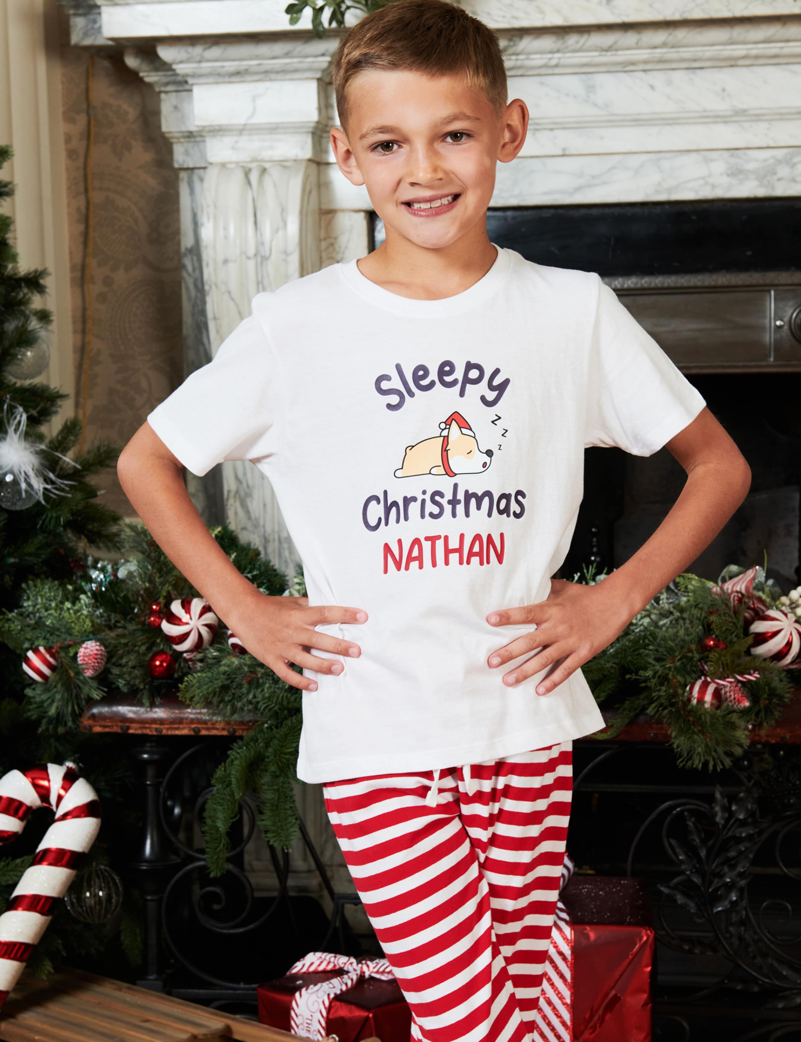 Personalised Sleepy Boys Pyjamas (5-12 Yrs) 1 of 3
