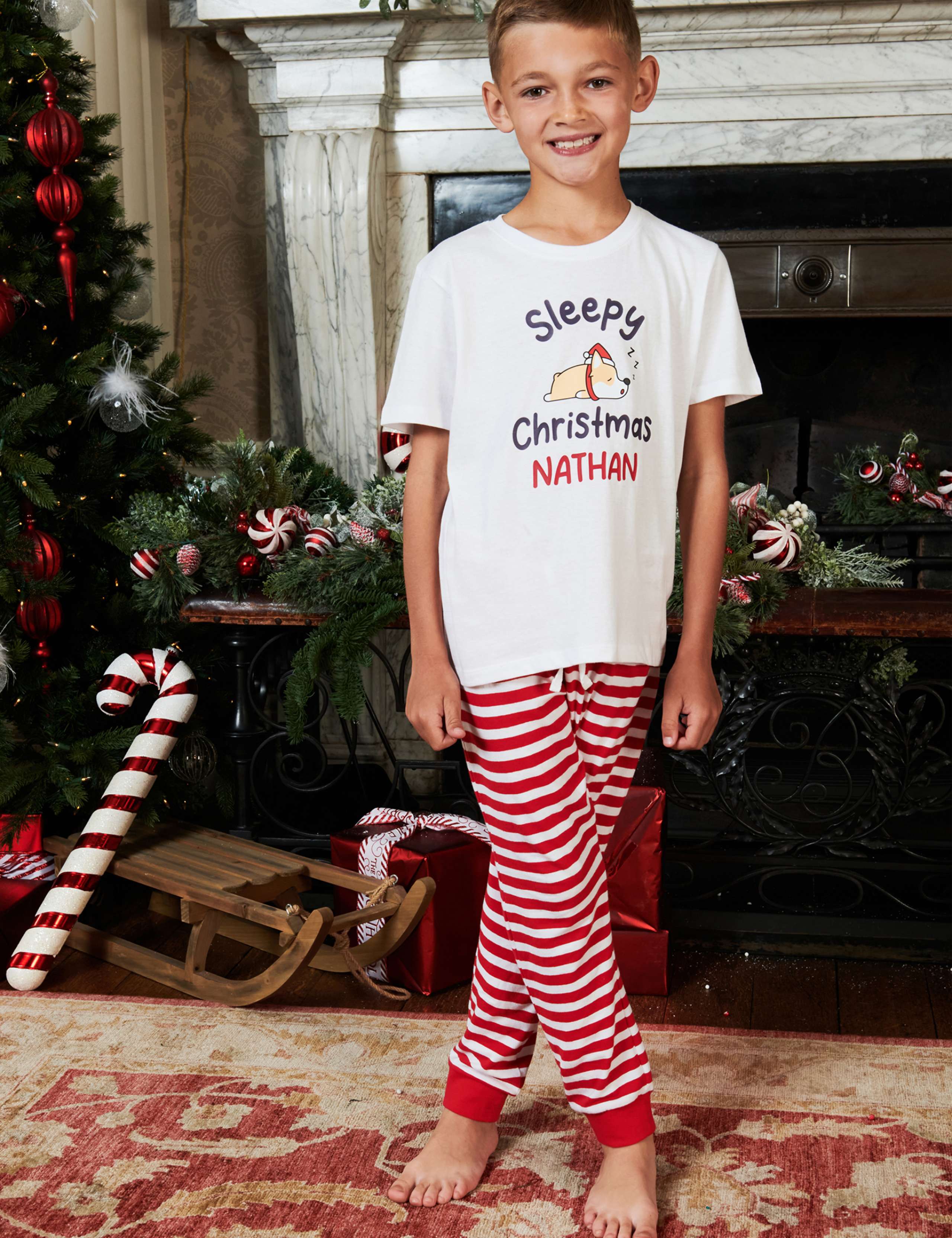 Personalised Sleepy Boys Pyjamas (5-12 Yrs) 2 of 3