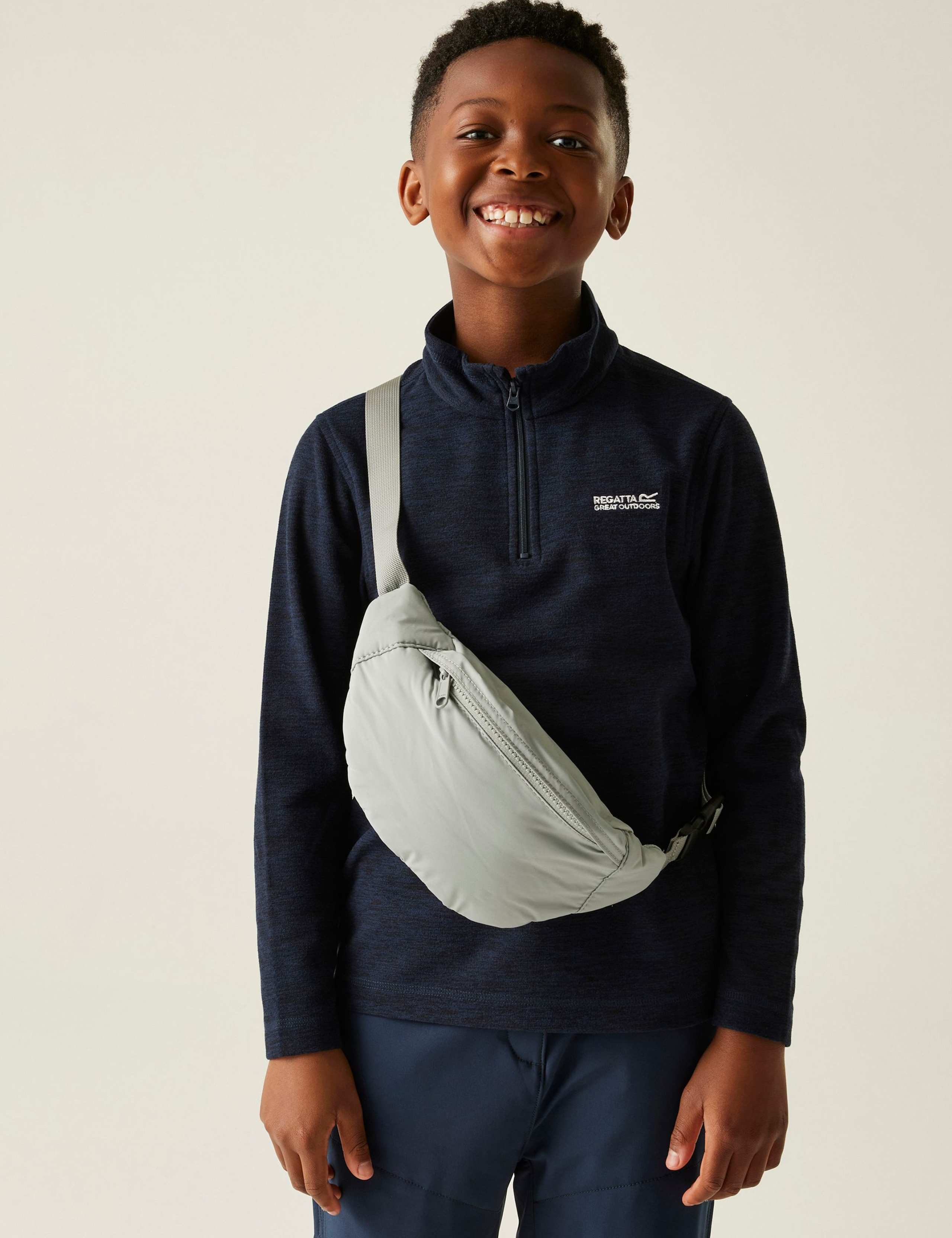 Hot Shot Marl Half Zip Fleece (3-14 Yrs) 1 of 5