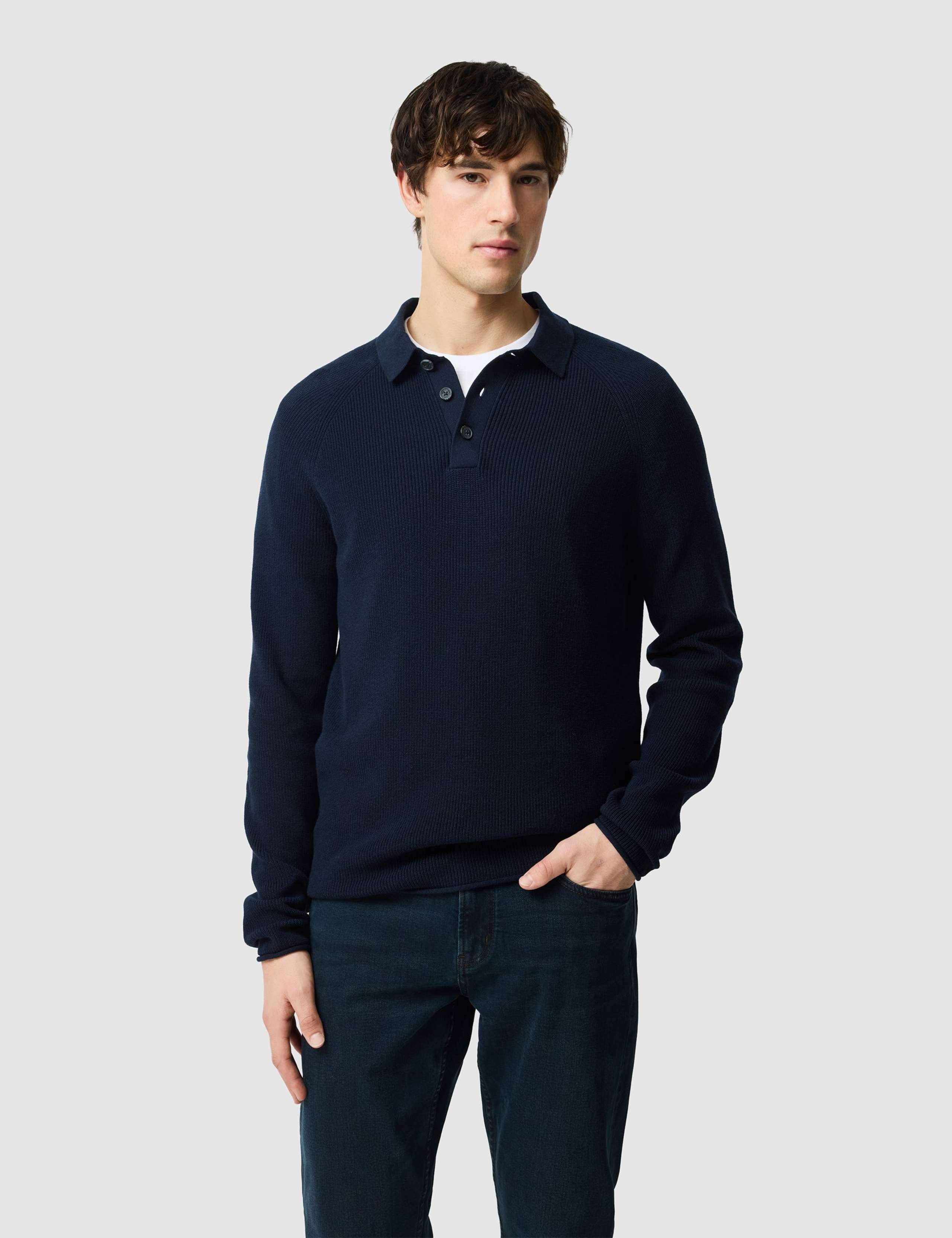 Eastern Bush Pure Cotton Knitted Polo Shirt 1 of 5