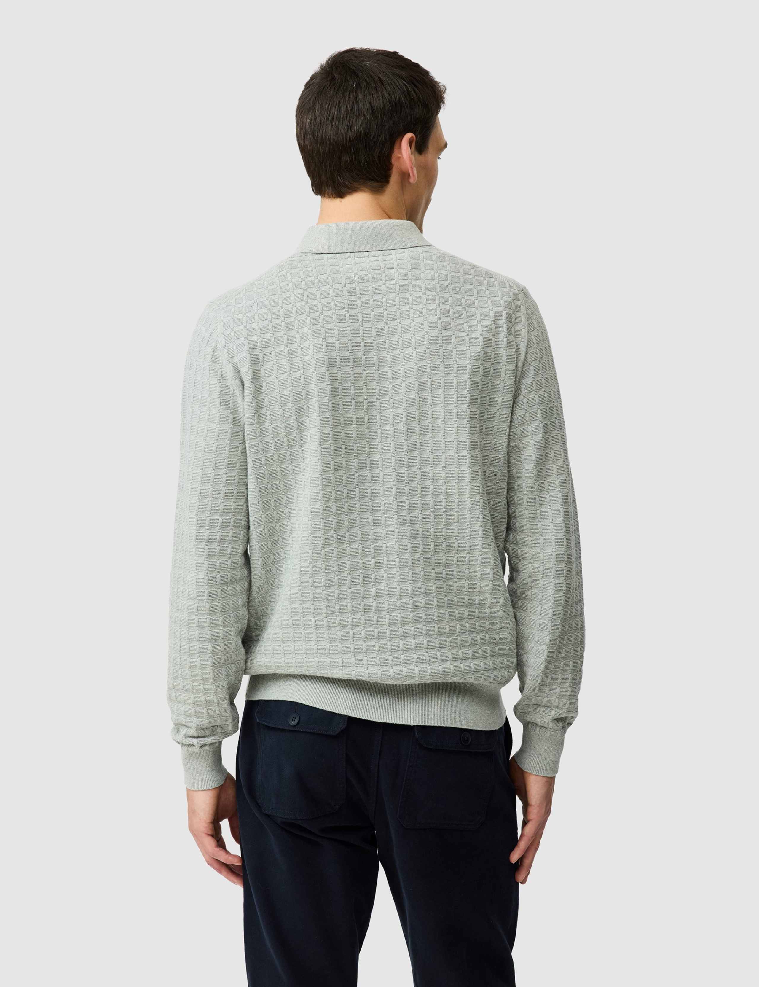 Redruth Pure Cotton Textured Knitted Polo Shirt 4 of 6