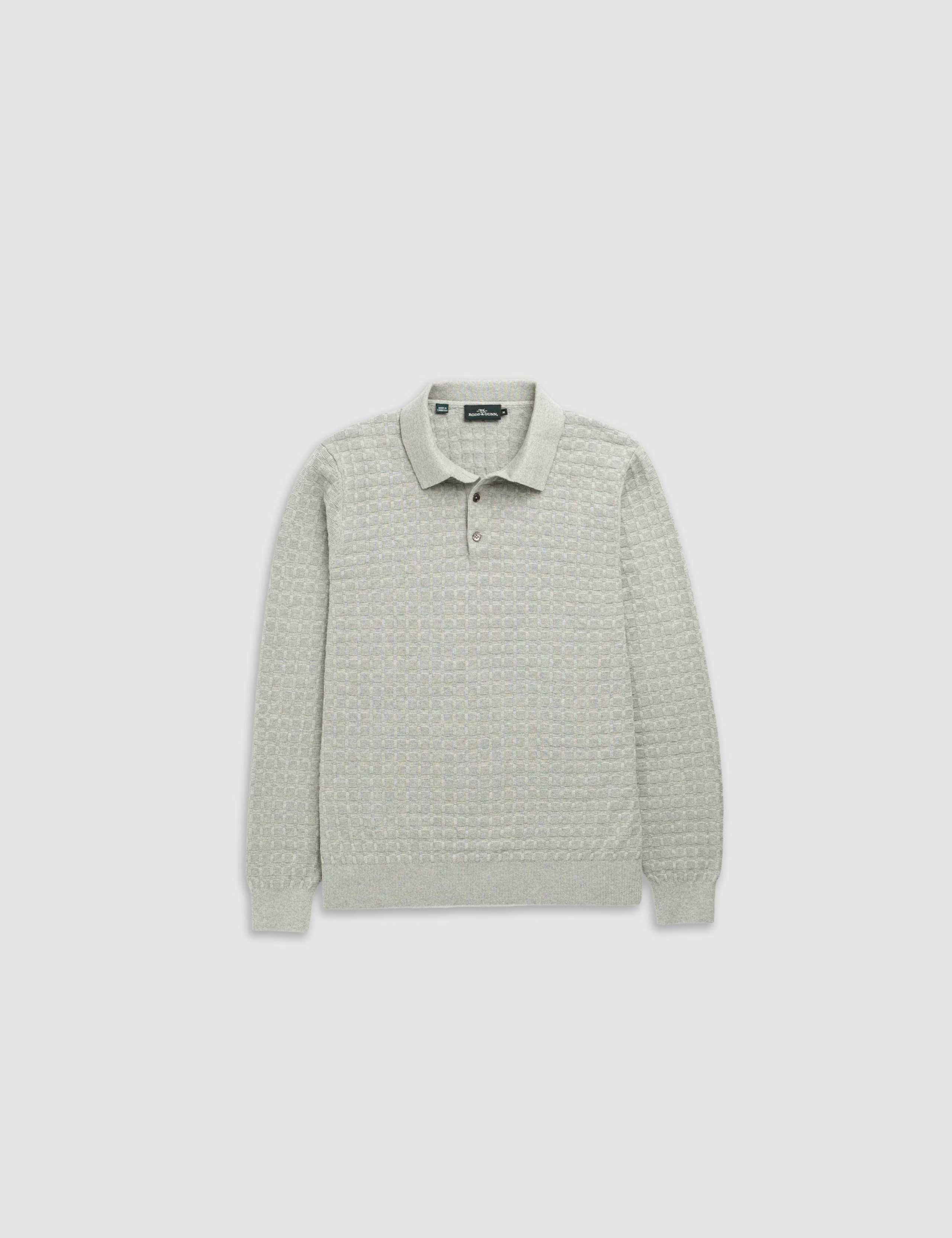 Redruth Pure Cotton Textured Knitted Polo Shirt 2 of 6