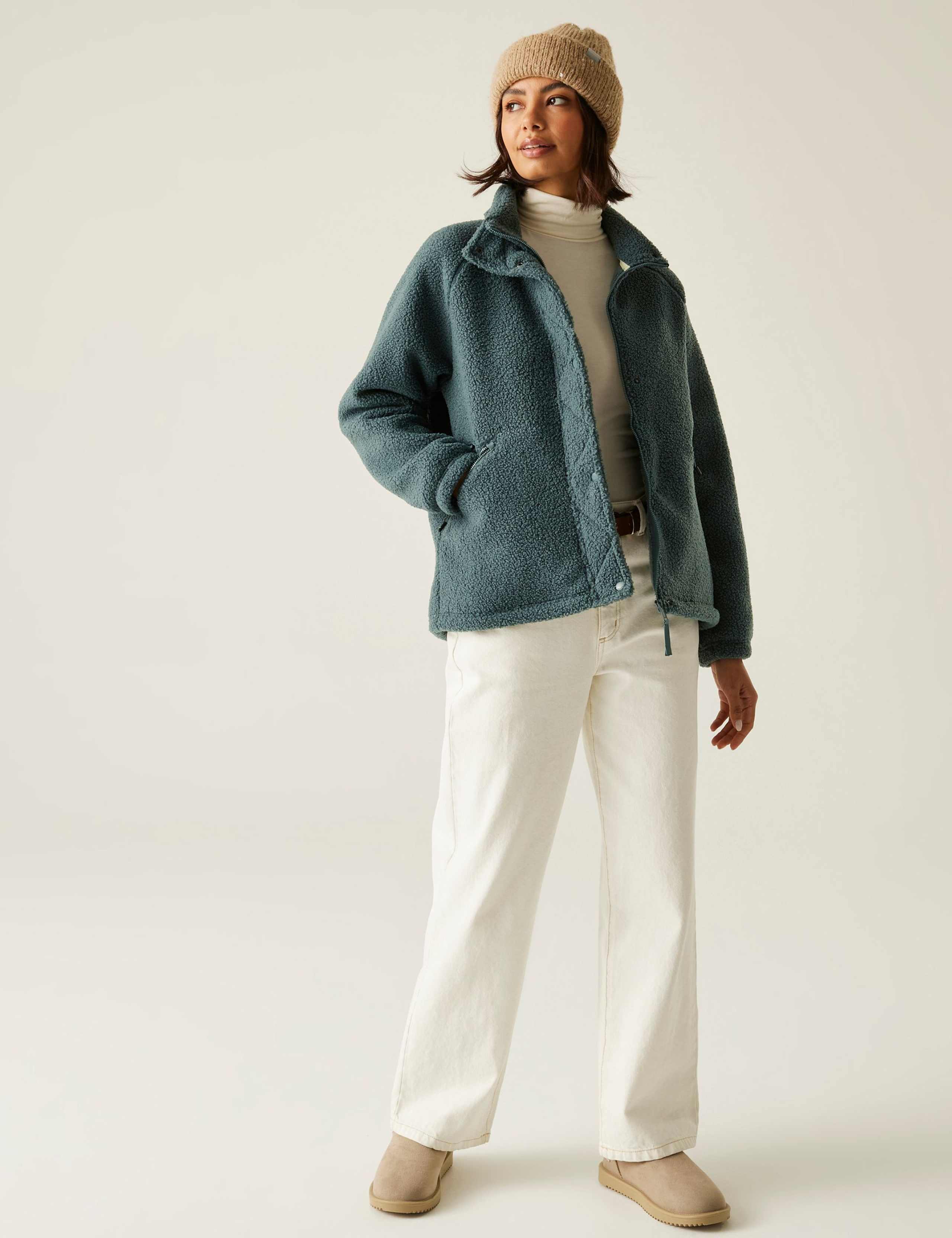 Emilica Borg Funnel Neck Zip Up Fleece 3 of 7
