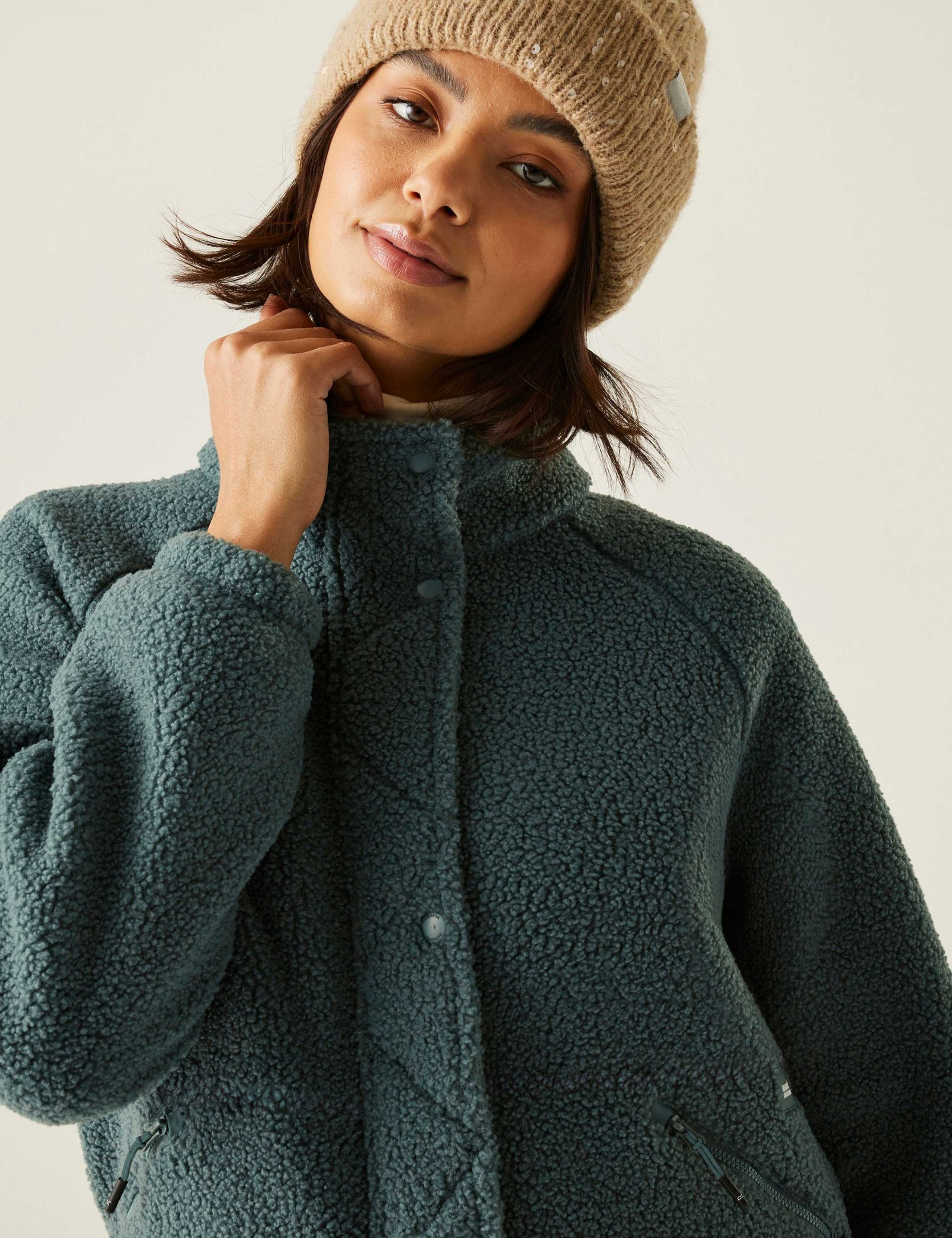 Emilica Borg Funnel Neck Zip Up Fleece 7 of 7