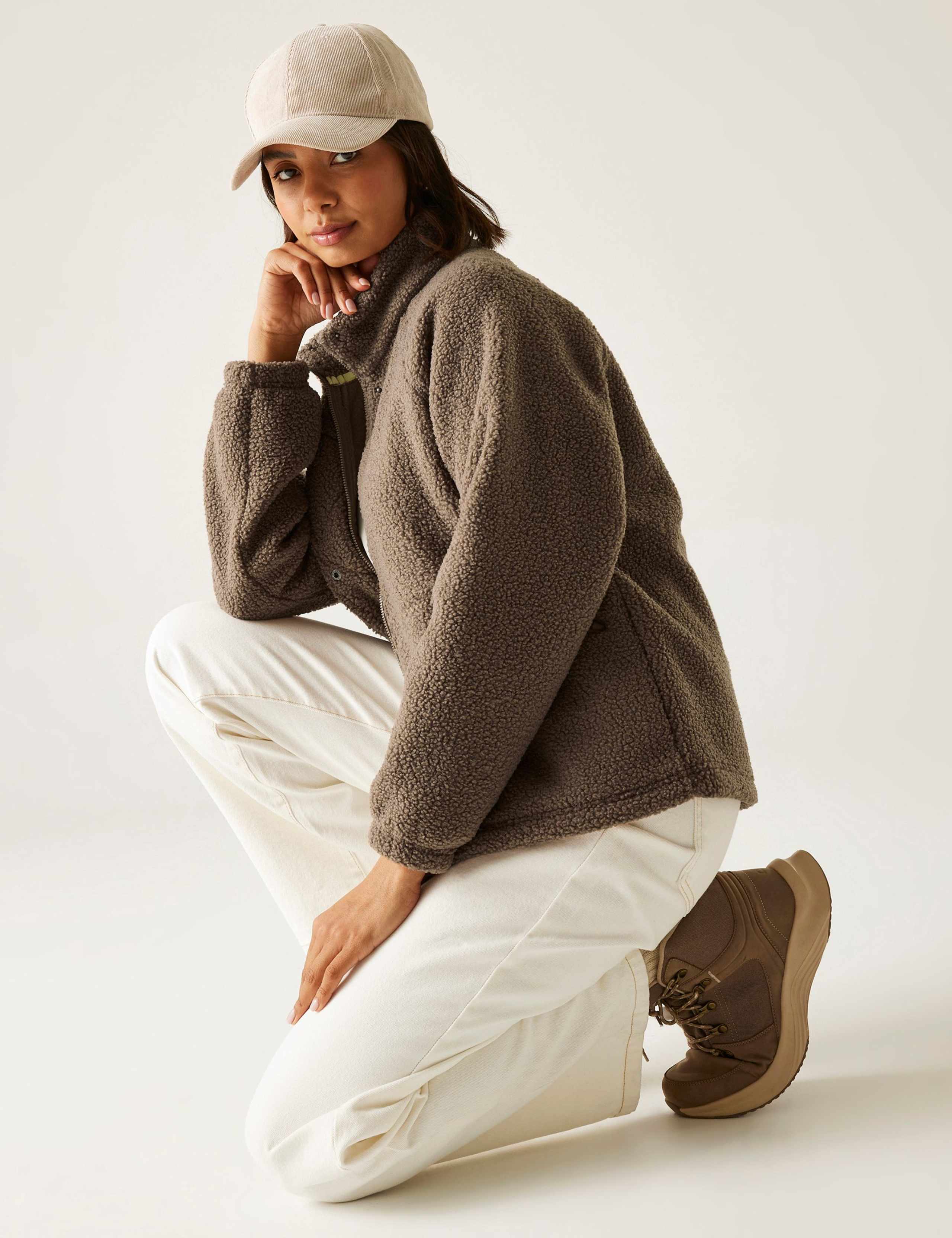 Emilica Borg Funnel Neck Zip Up Fleece 7 of 7