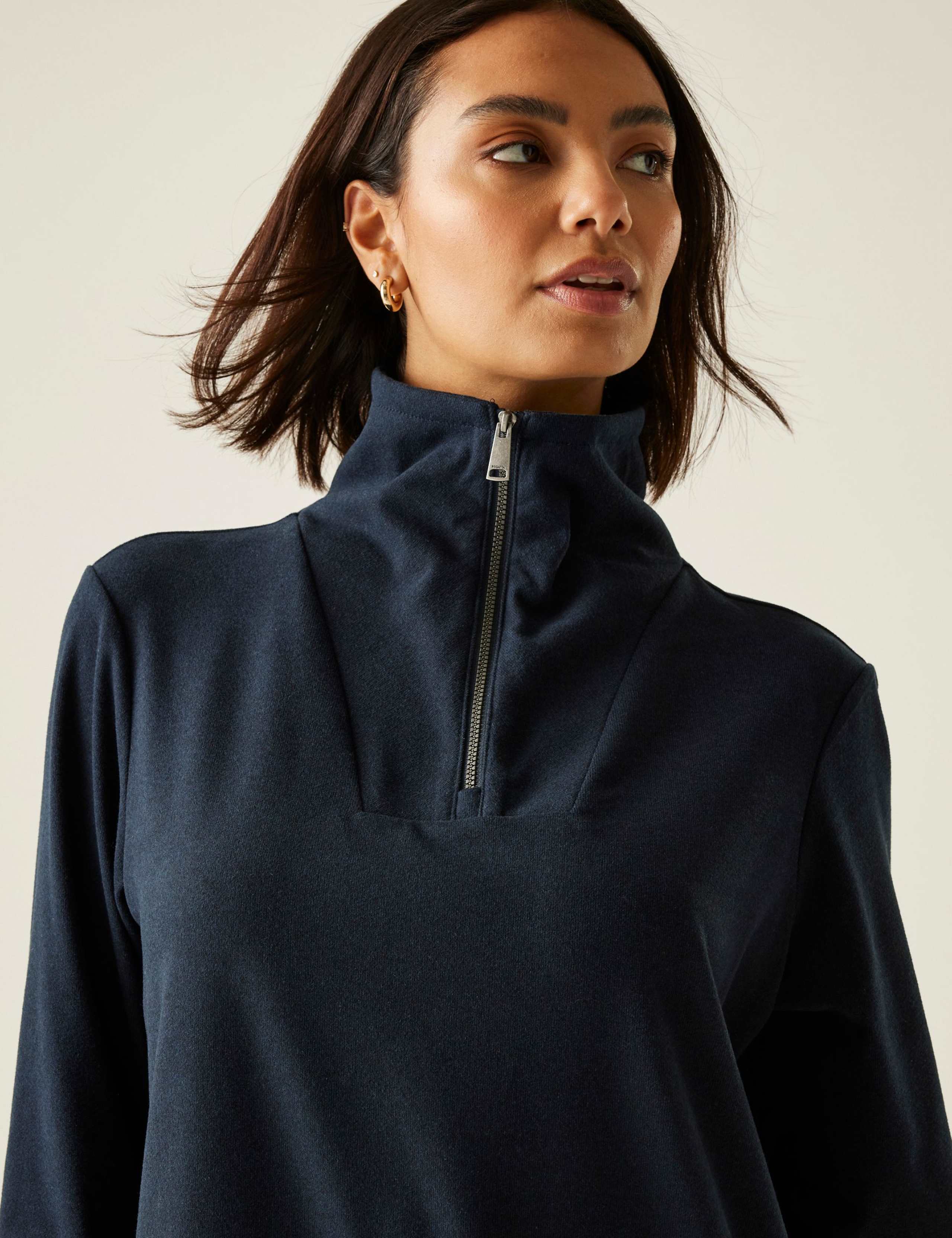 Demmi Funnel Neck Half Zip Sweatshirt 5 of 7