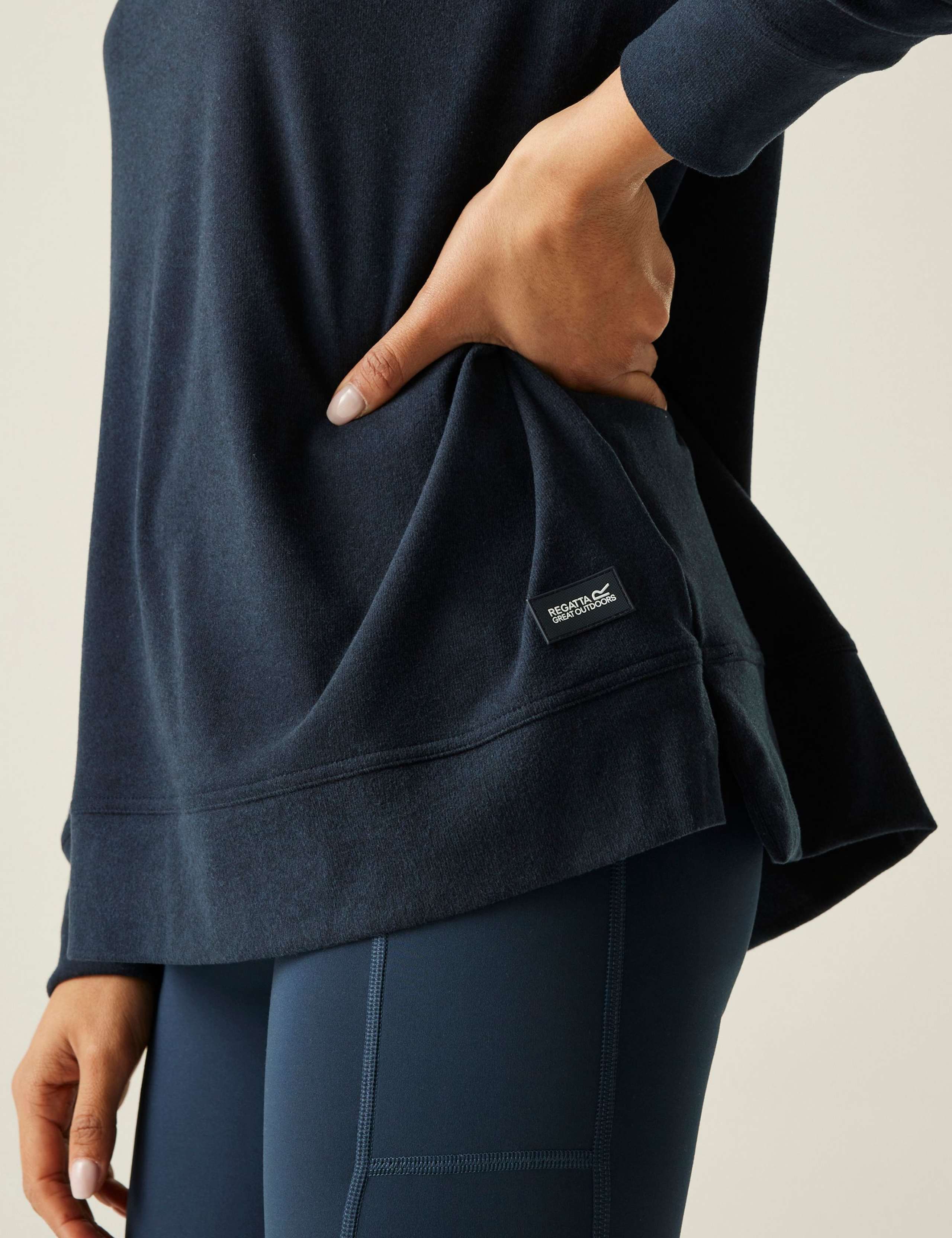 Demmi Funnel Neck Half Zip Sweatshirt 6 of 7