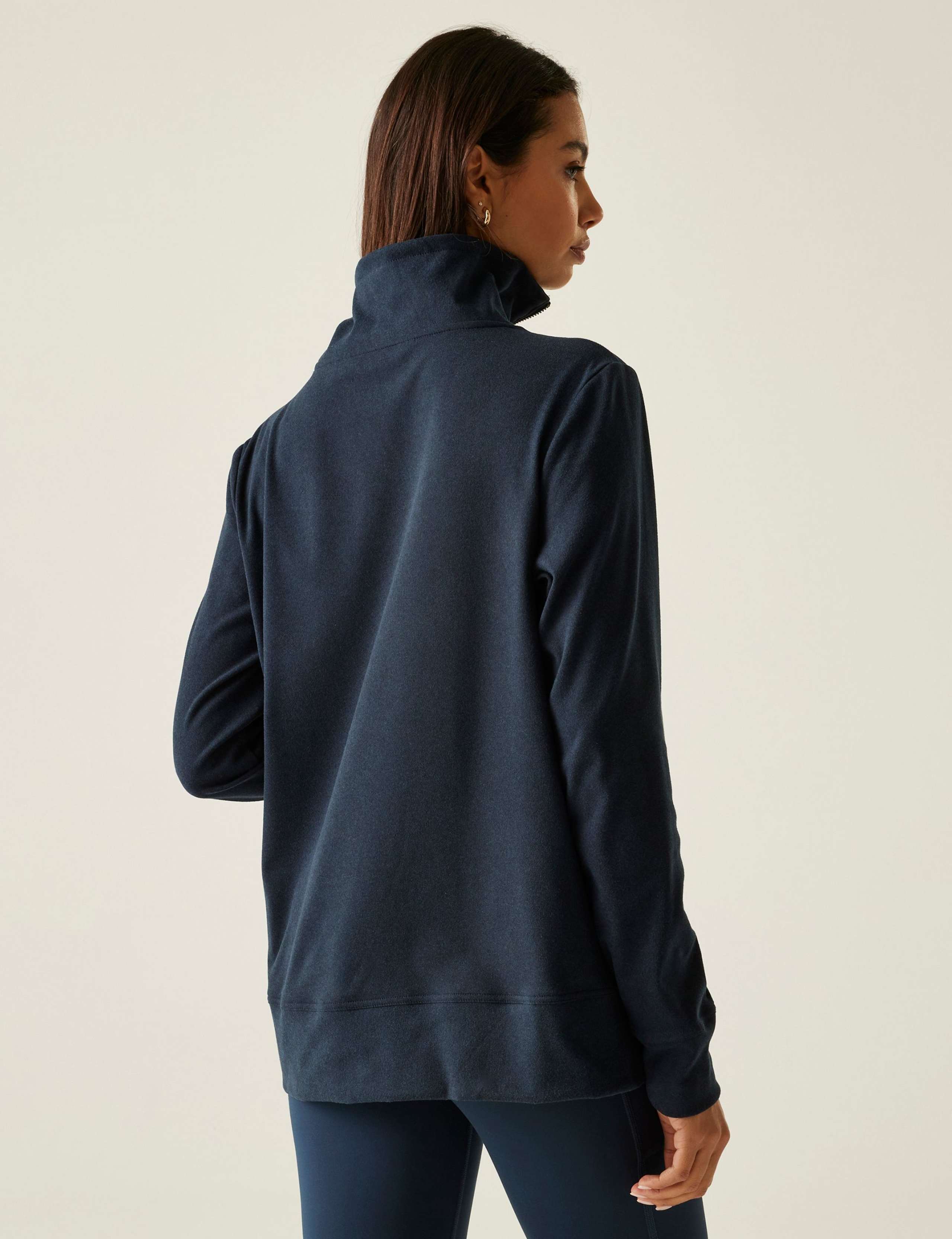 Demmi Funnel Neck Half Zip Sweatshirt 7 of 7