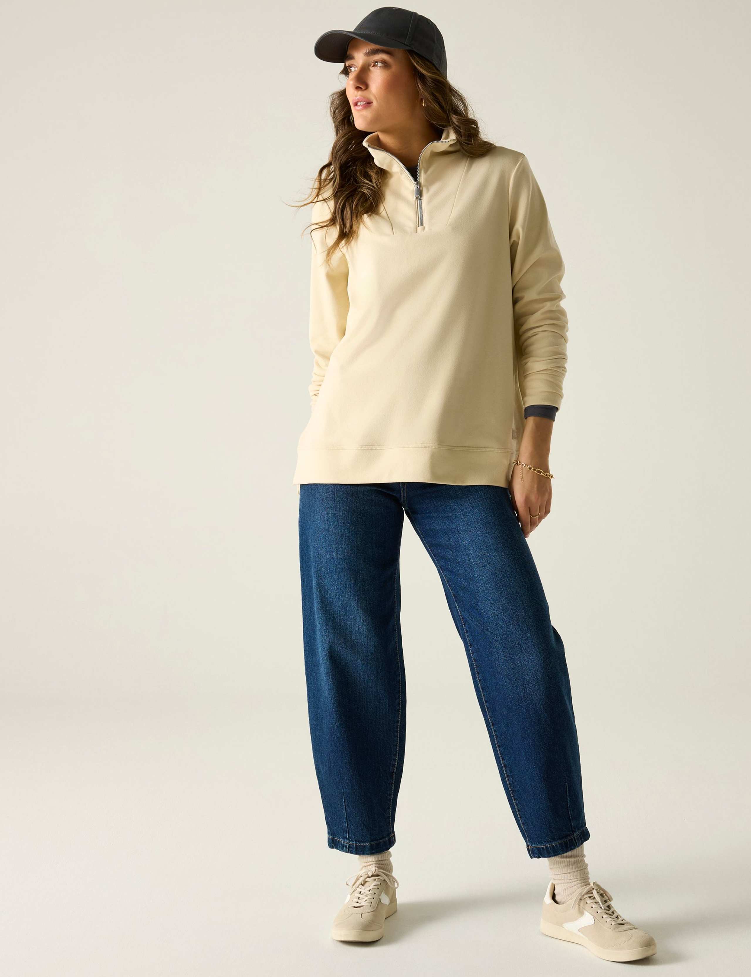 Demmi Funnel Neck Half Zip Sweatshirt 3 of 5