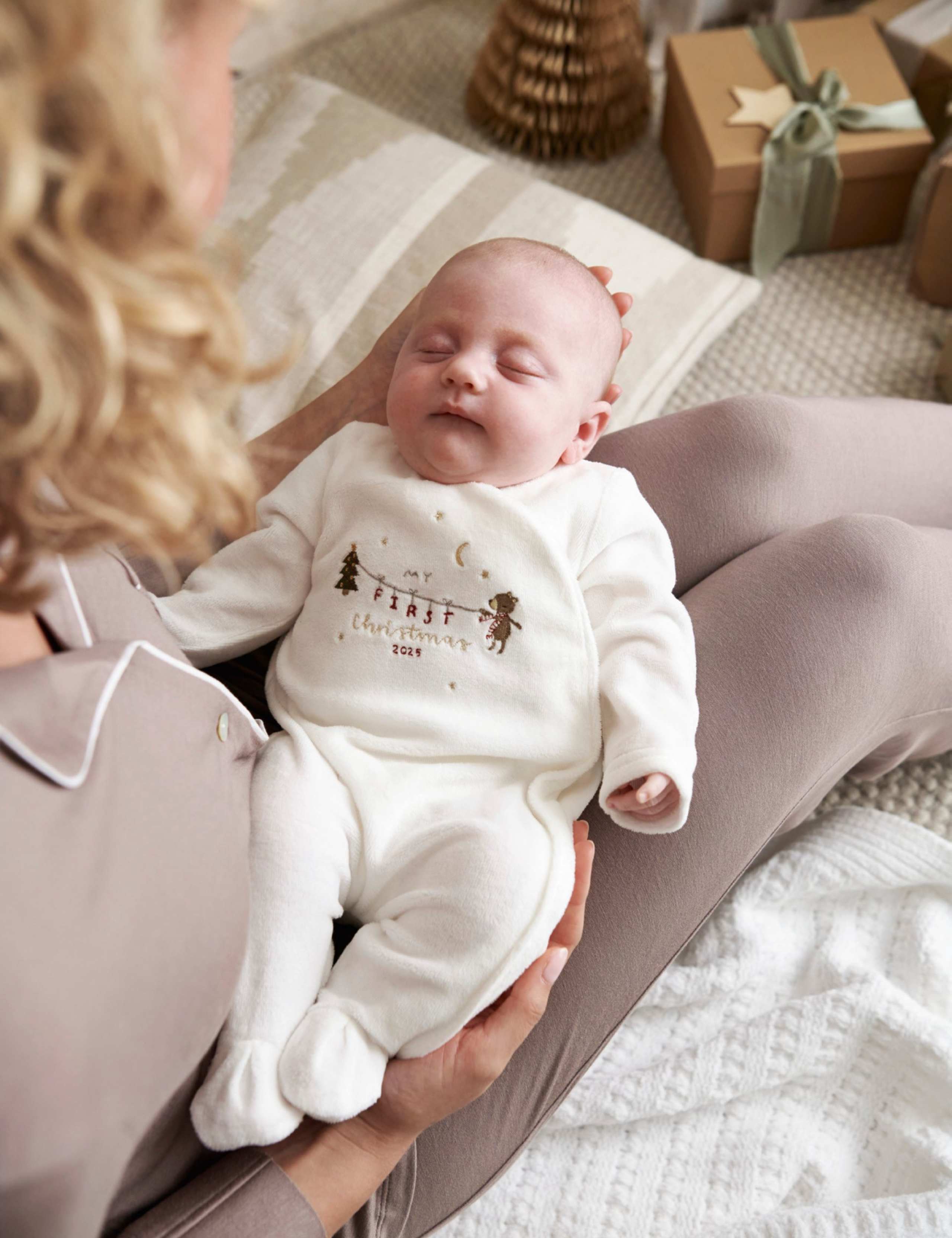 Cotton Rich My First Christmas Sleepsuit (0-12 Mths) 3 of 8