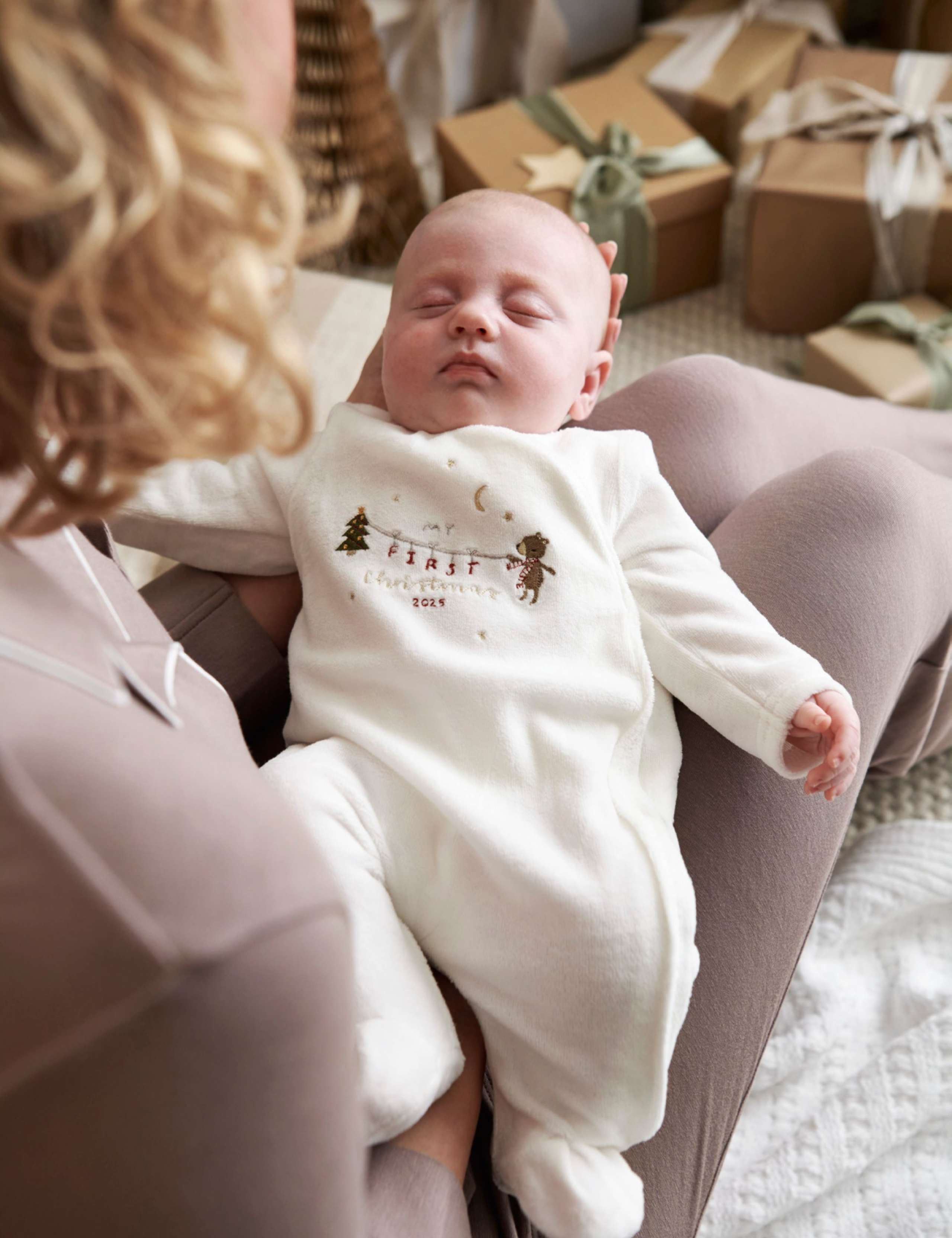 Cotton Rich My First Christmas Sleepsuit (0-12 Mths) 7 of 8