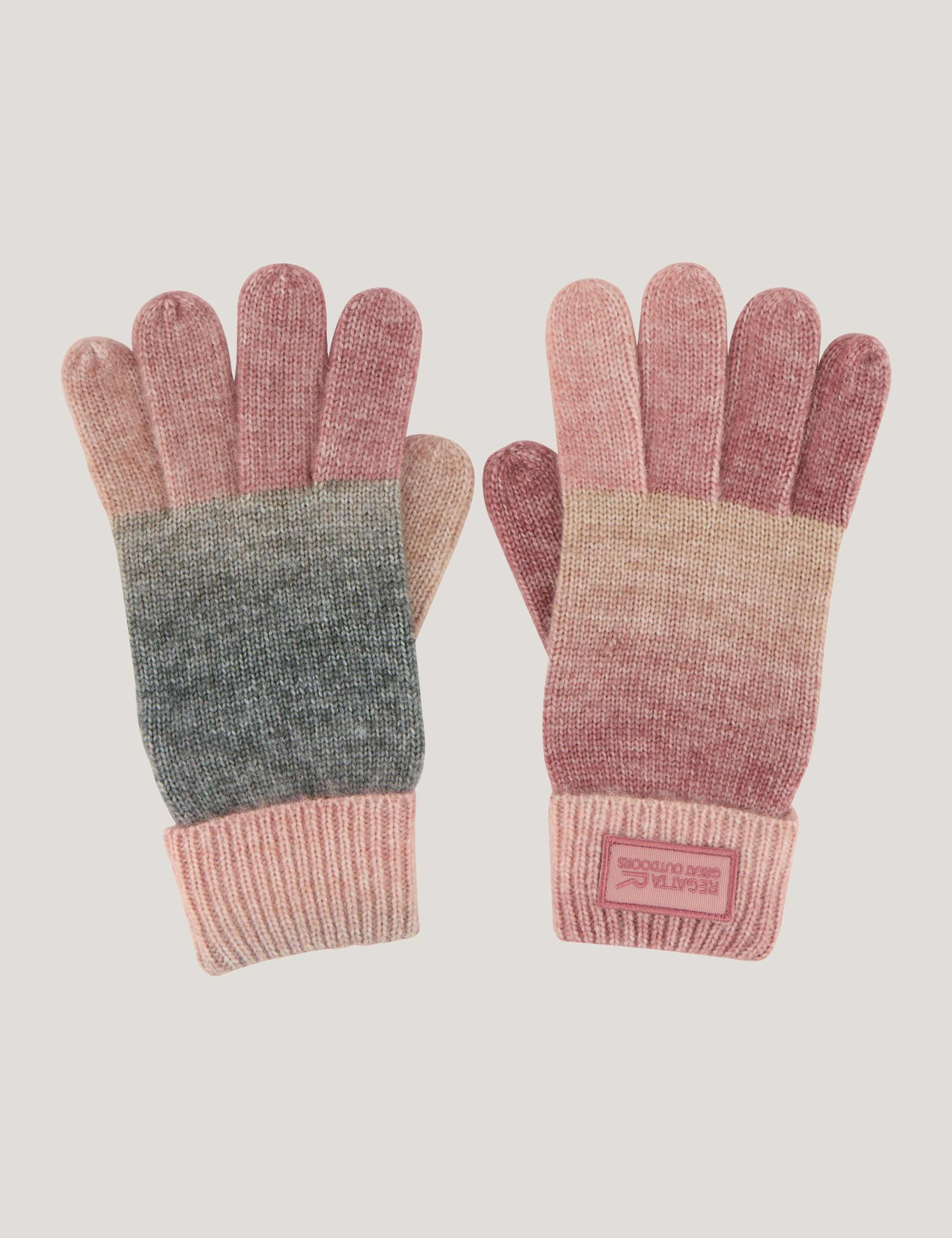 Frosty Knitted Ombre Gloves 1 of 2