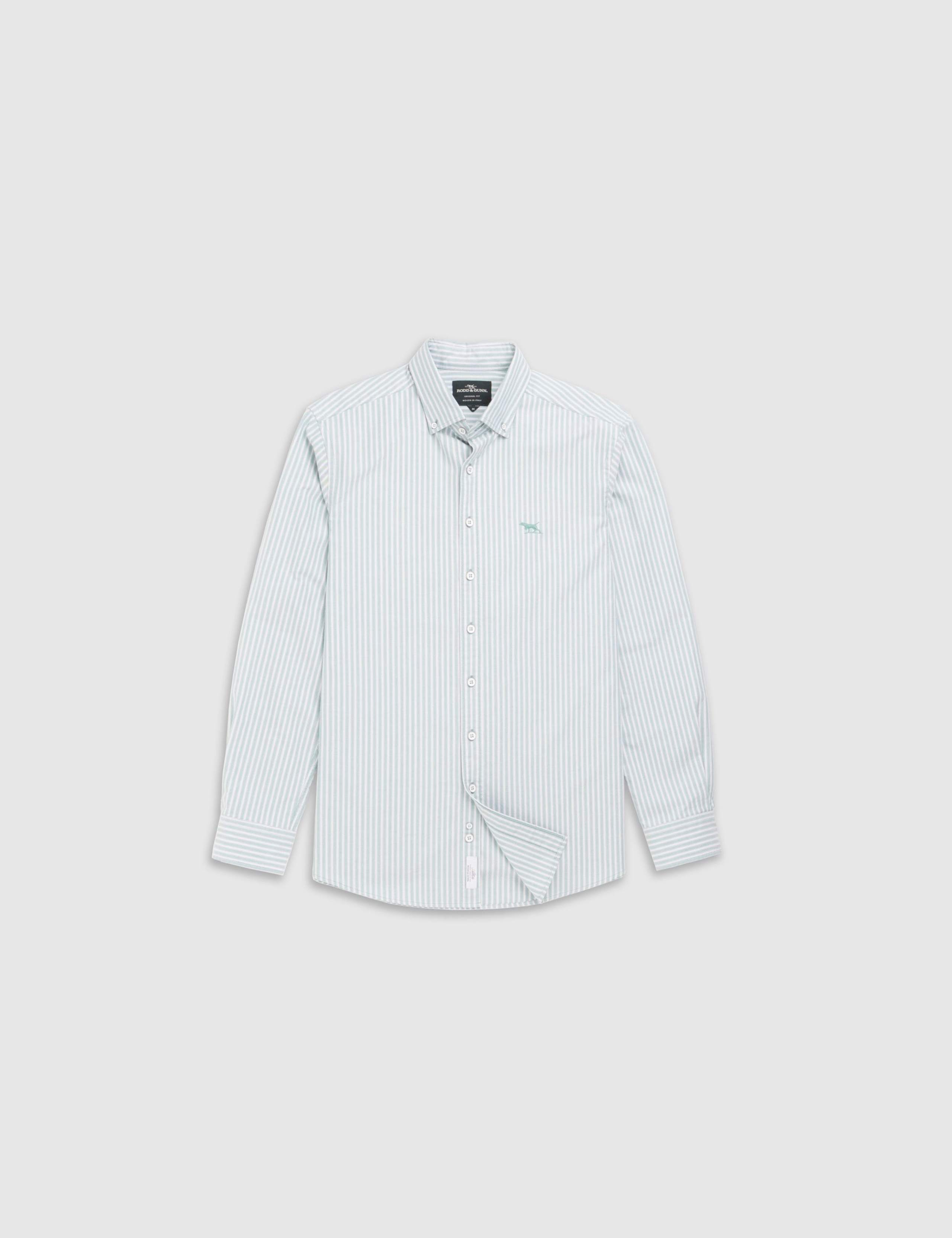 Gunn Slim Fit Pure Cotton Stripe Oxford Shirt 2 of 6