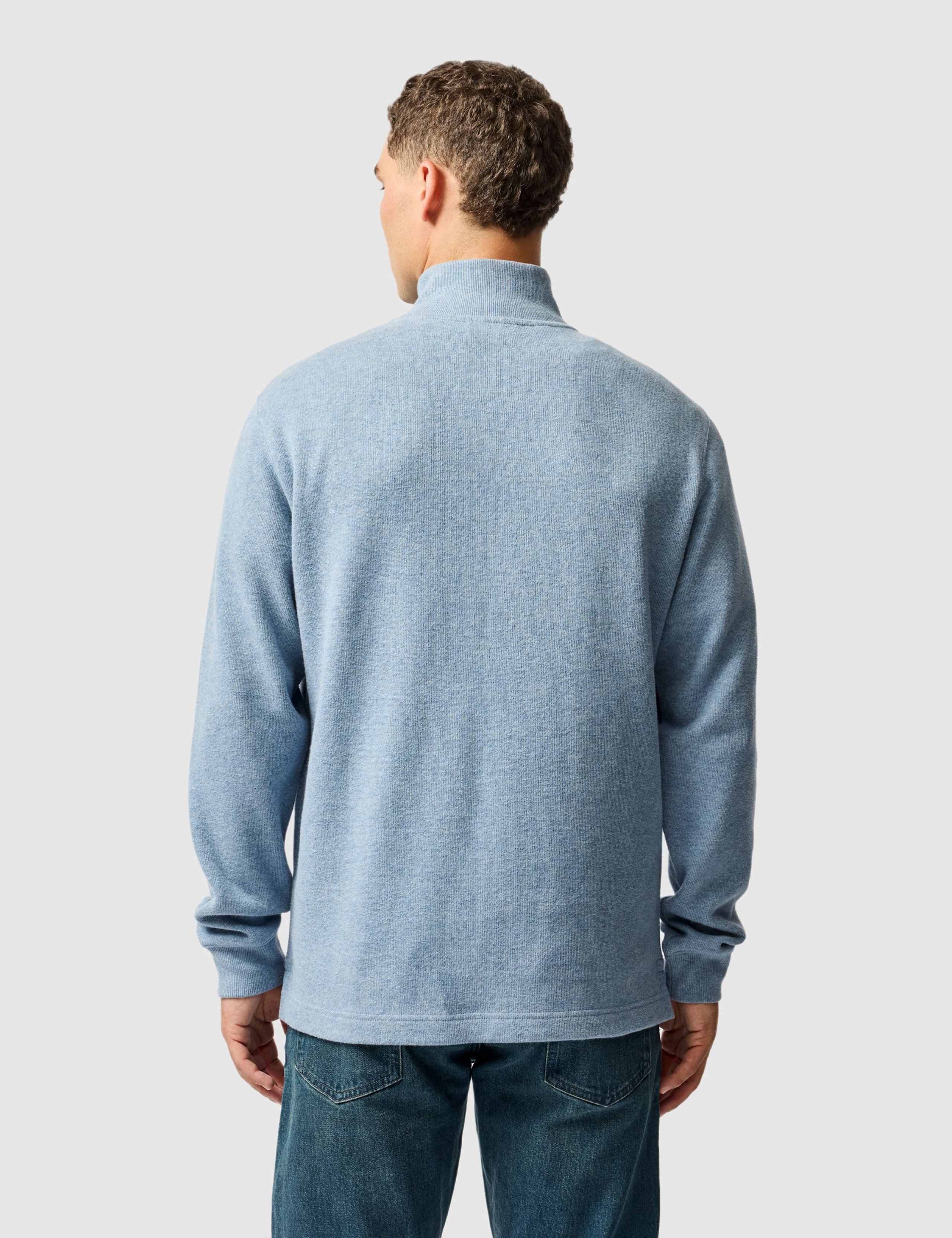 Alton Ave Pure Cotton Half Zip Sweatshirt 5 of 6