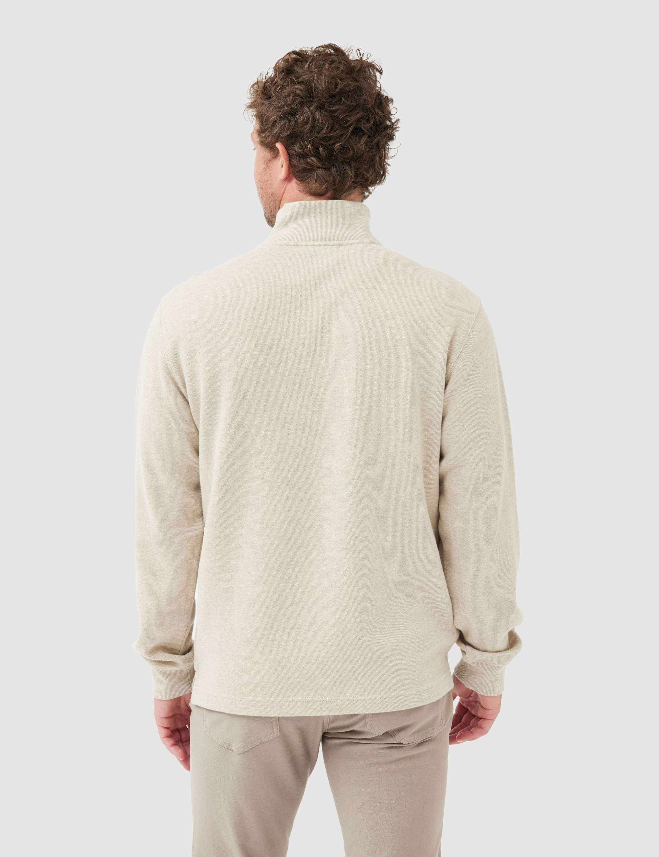Alton Ave Pure Cotton Half Zip Sweatshirt 4 of 4
