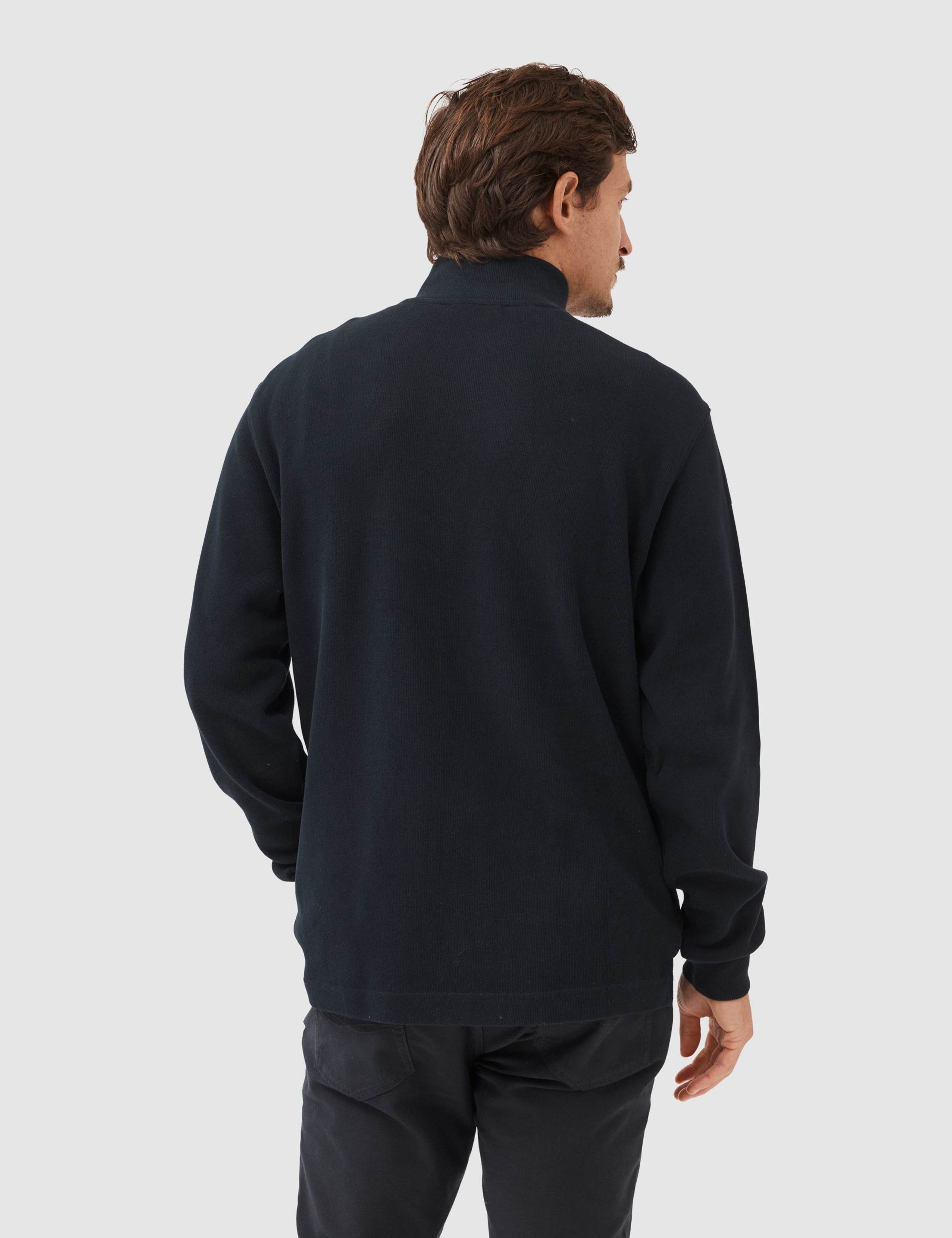 Alton Ave Pure Cotton Half Zip Sweatshirt 4 of 4