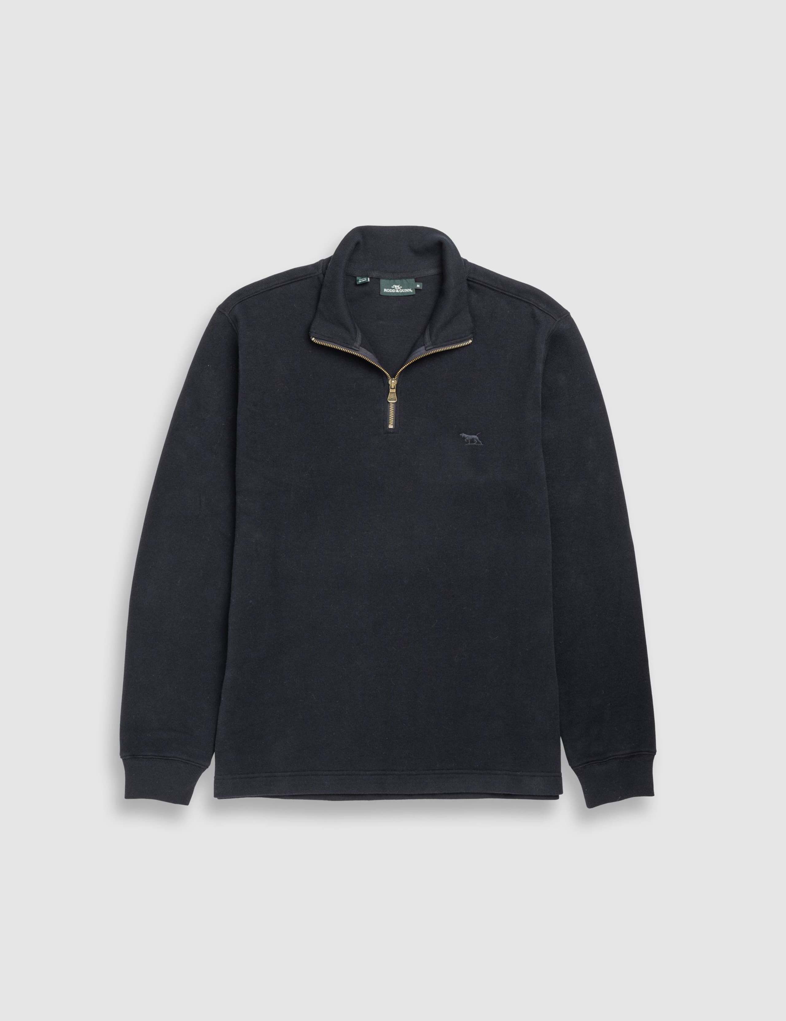 Alton Ave Pure Cotton Half Zip Sweatshirt 2 of 4