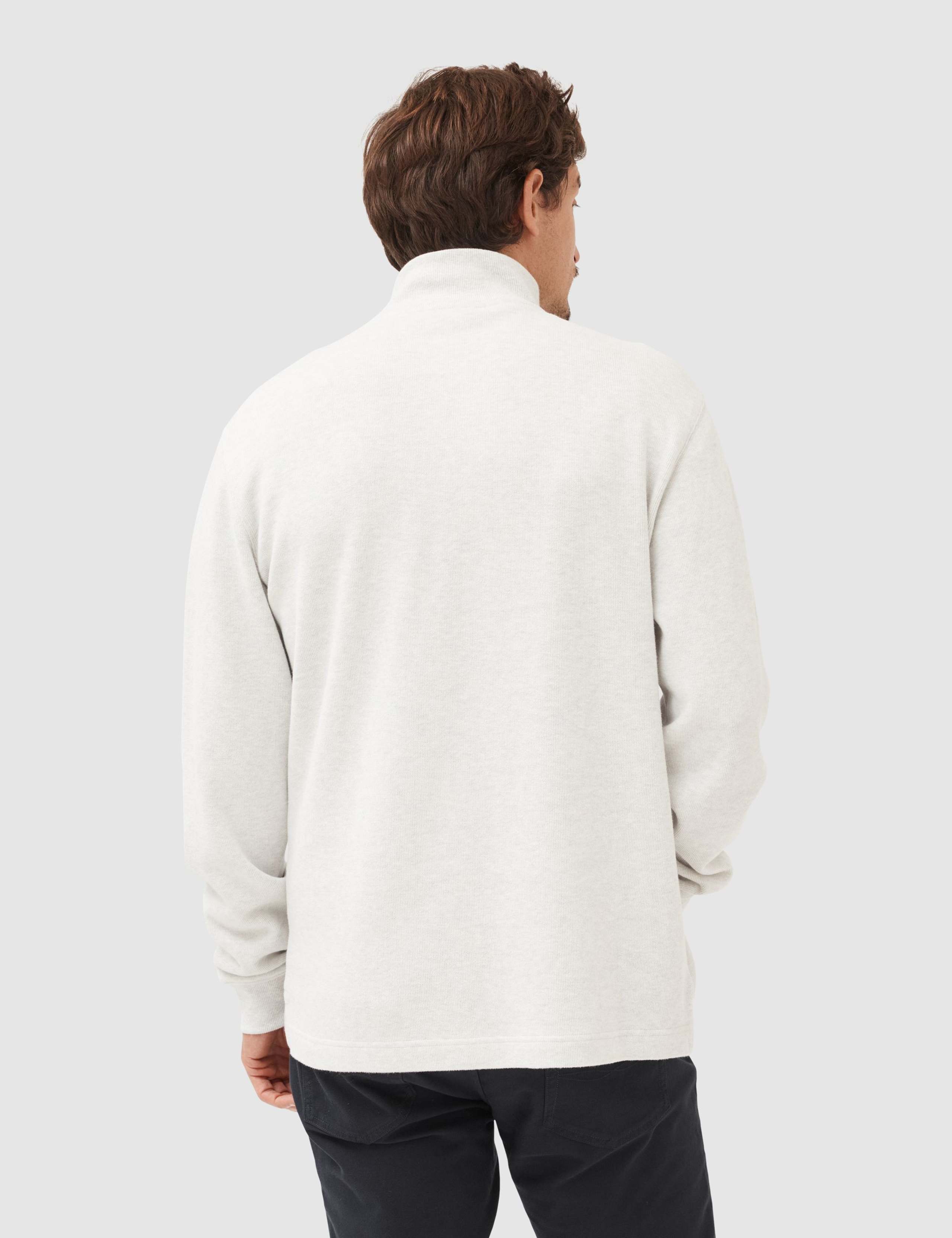 Alton Ave Pure Cotton Half Zip Sweatshirt 4 of 4