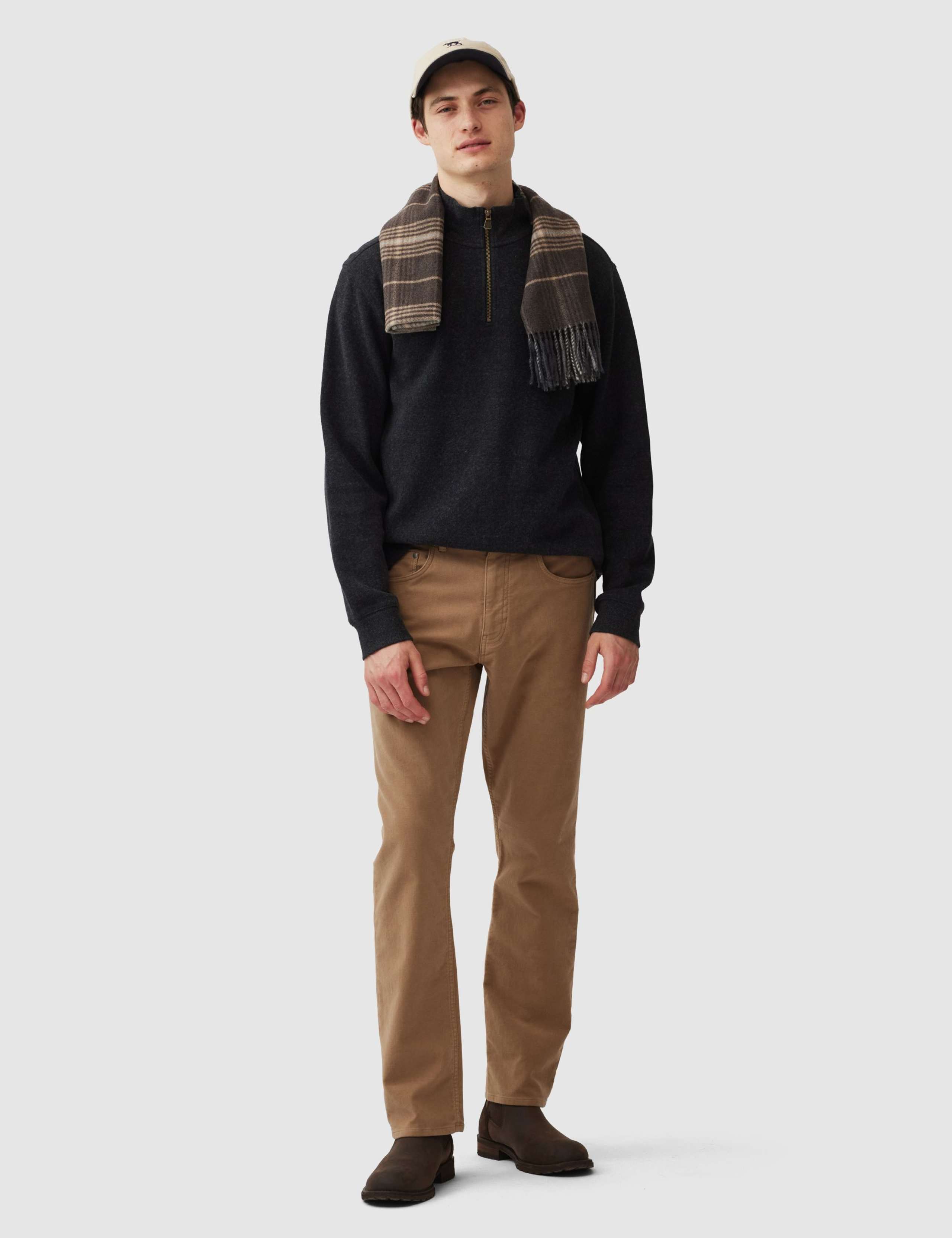 Alton Ave Pure Cotton Half Zip Sweatshirt 3 of 5