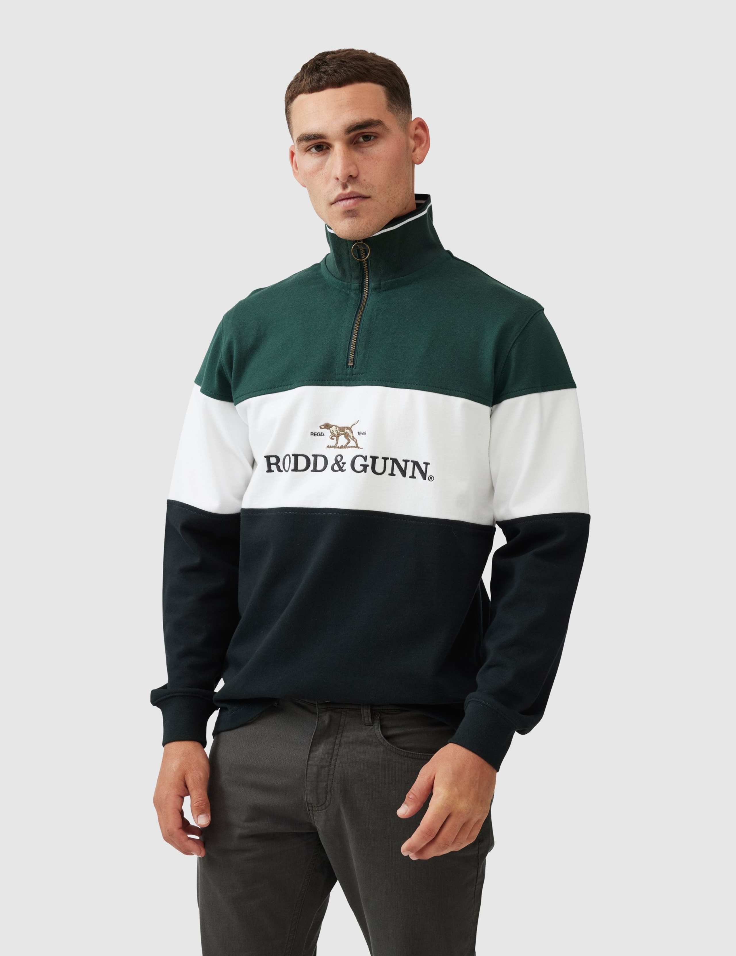 Foresters Peak Colour Block Half Zip Sweatshirt 1 of 5