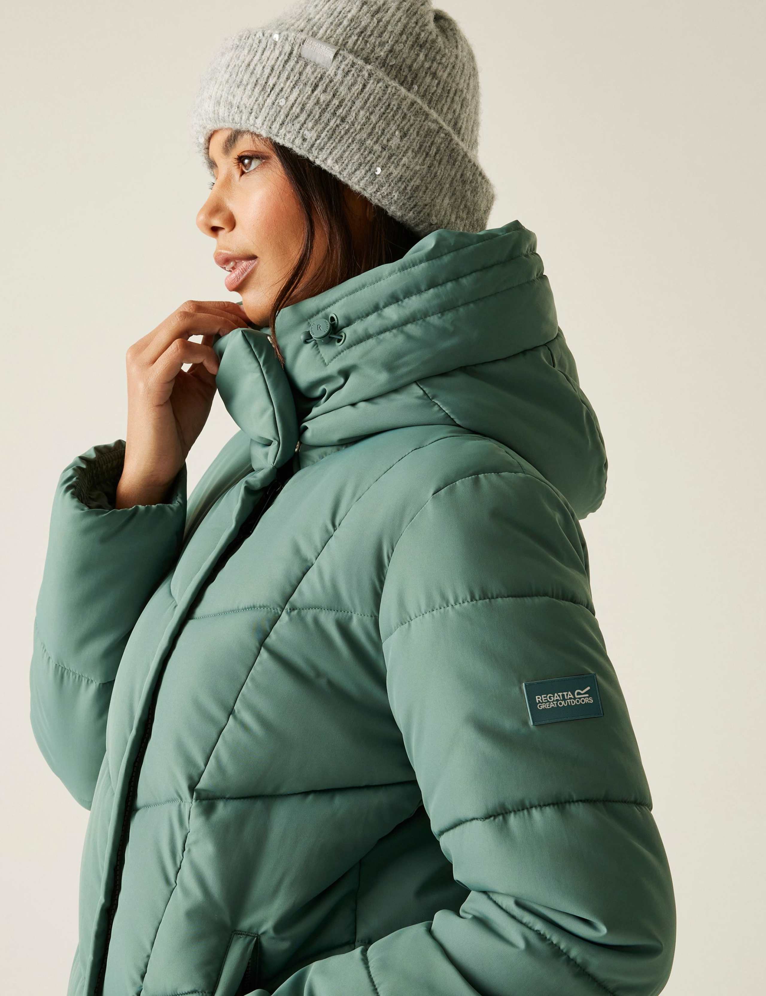 Nurie Quilted Water-Repellent Puffa Jacket 7 of 9