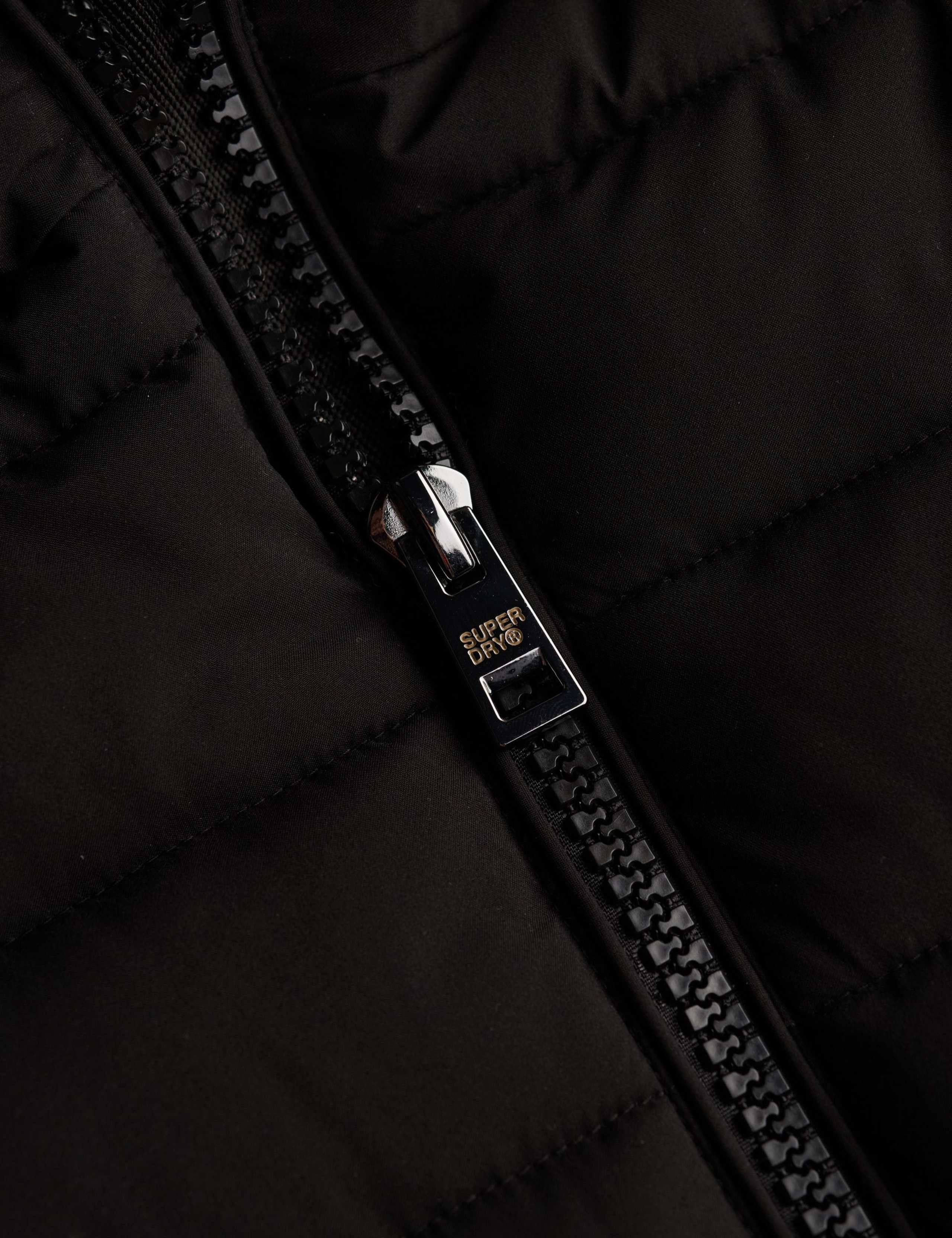 Hooded Funnel Neck Longline Puffer Jacket 3 of 4