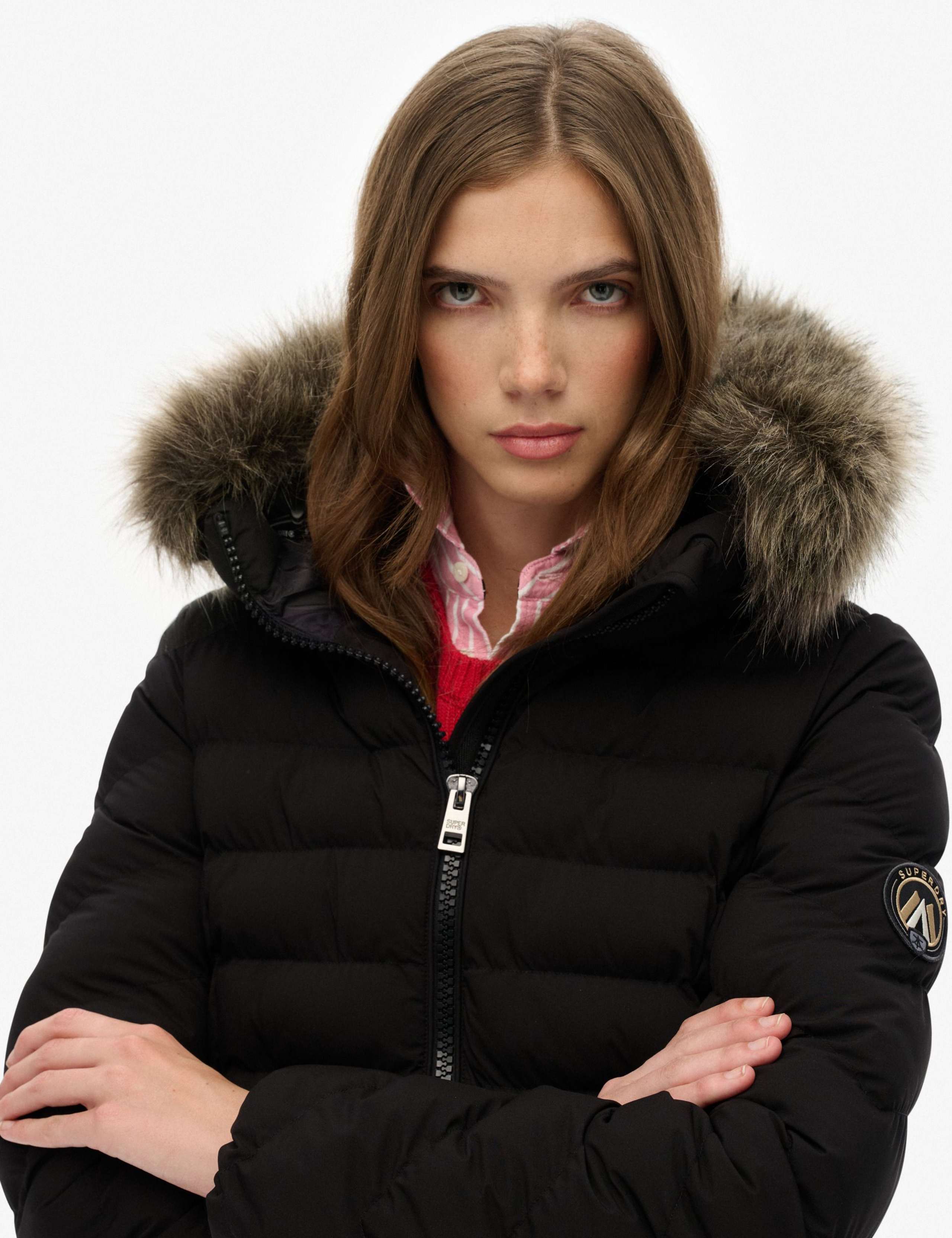 Hooded Funnel Neck Puffer Jacket 3 of 7