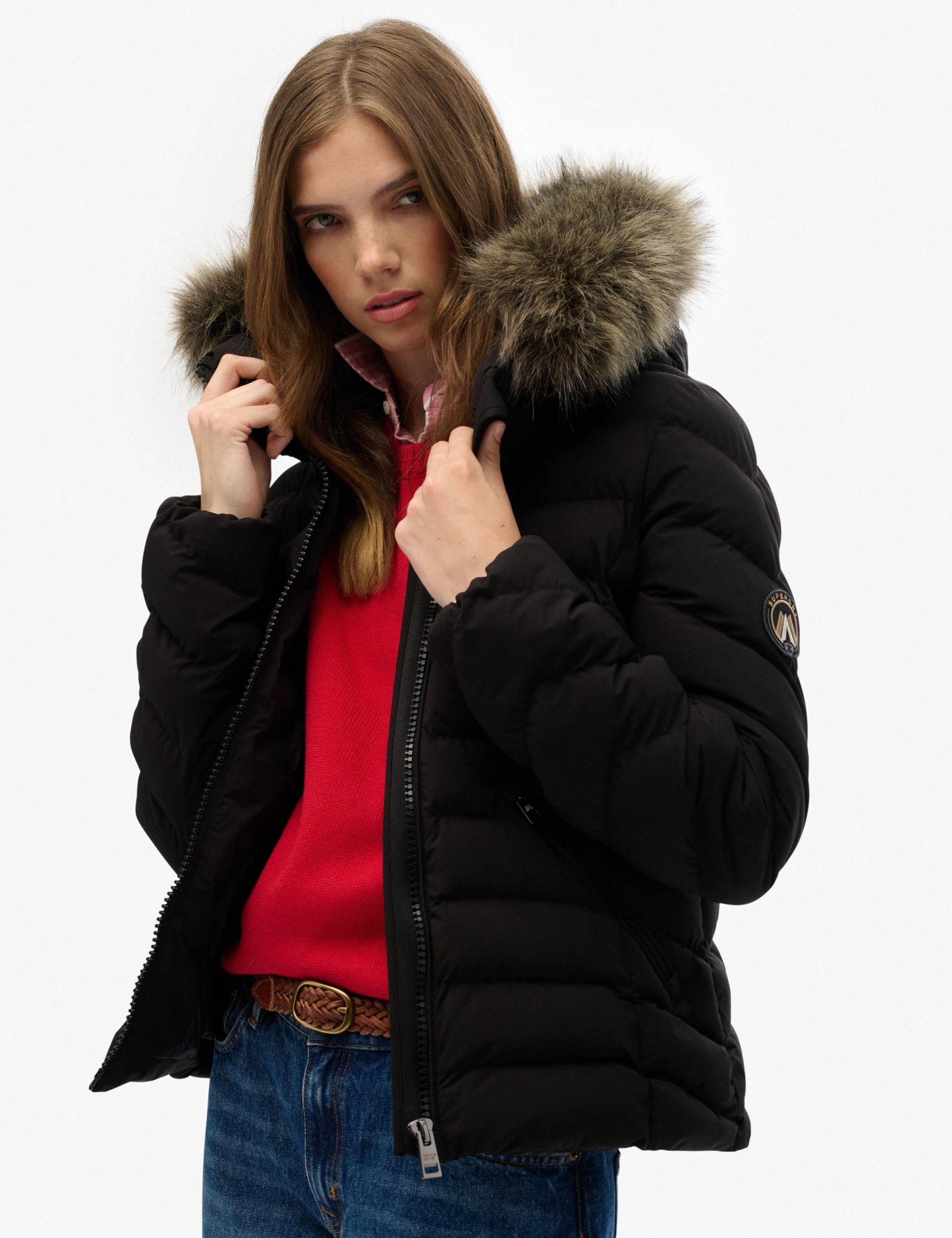 Hooded Funnel Neck Puffer Jacket 4 of 7