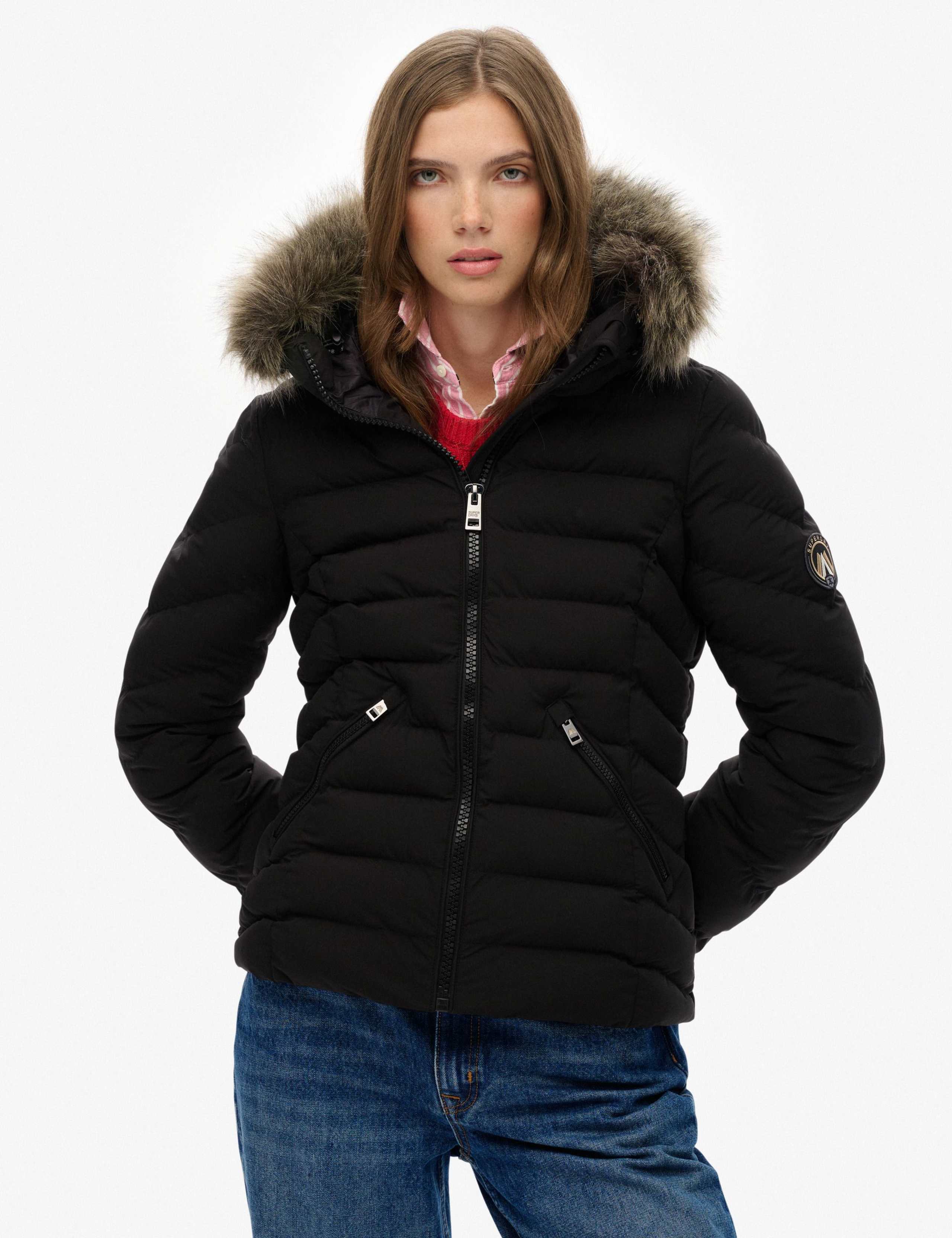 Hooded Funnel Neck Puffer Jacket 6 of 7