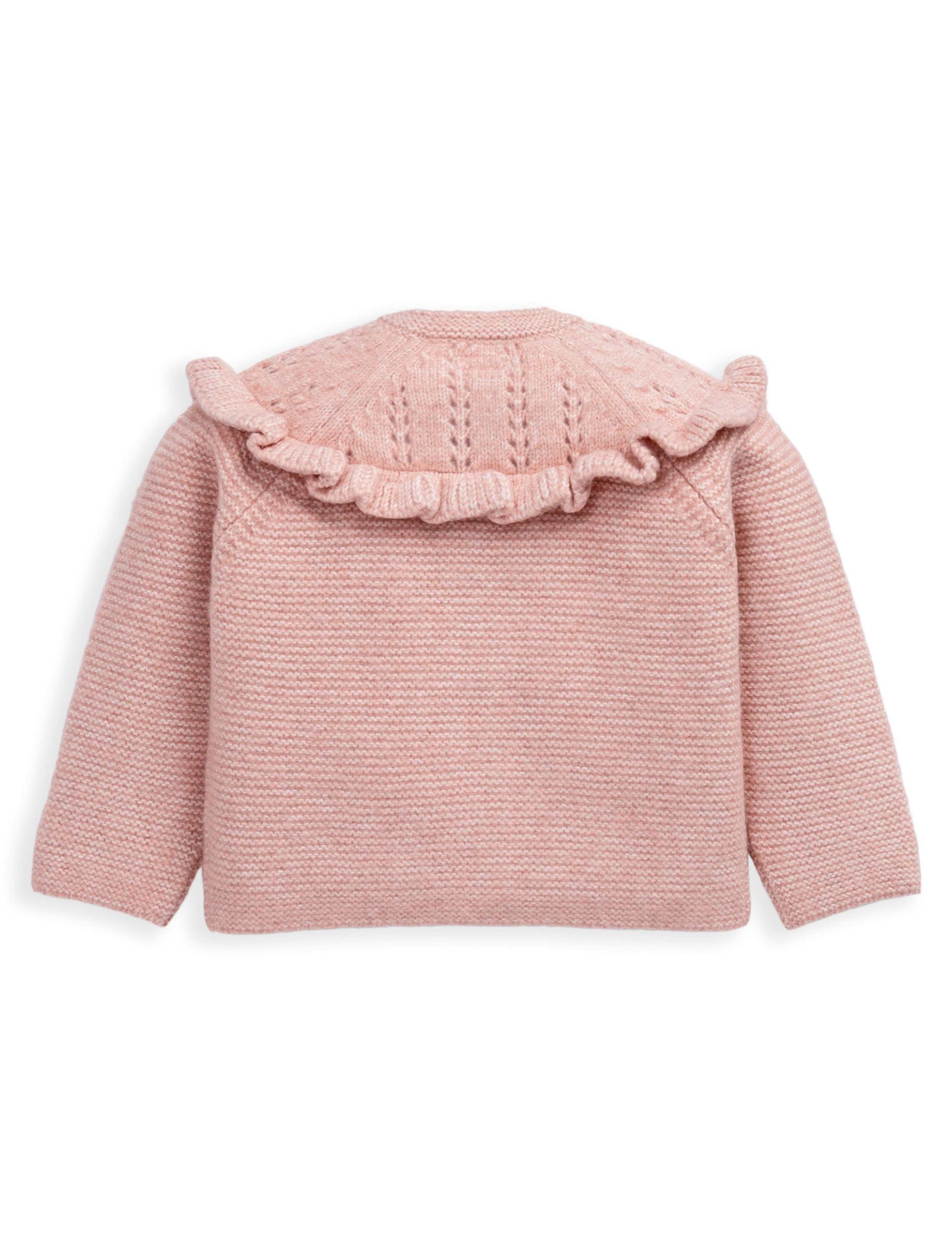 Knitted Frill Trim Cardigan (0-12 Mths) 3 of 3