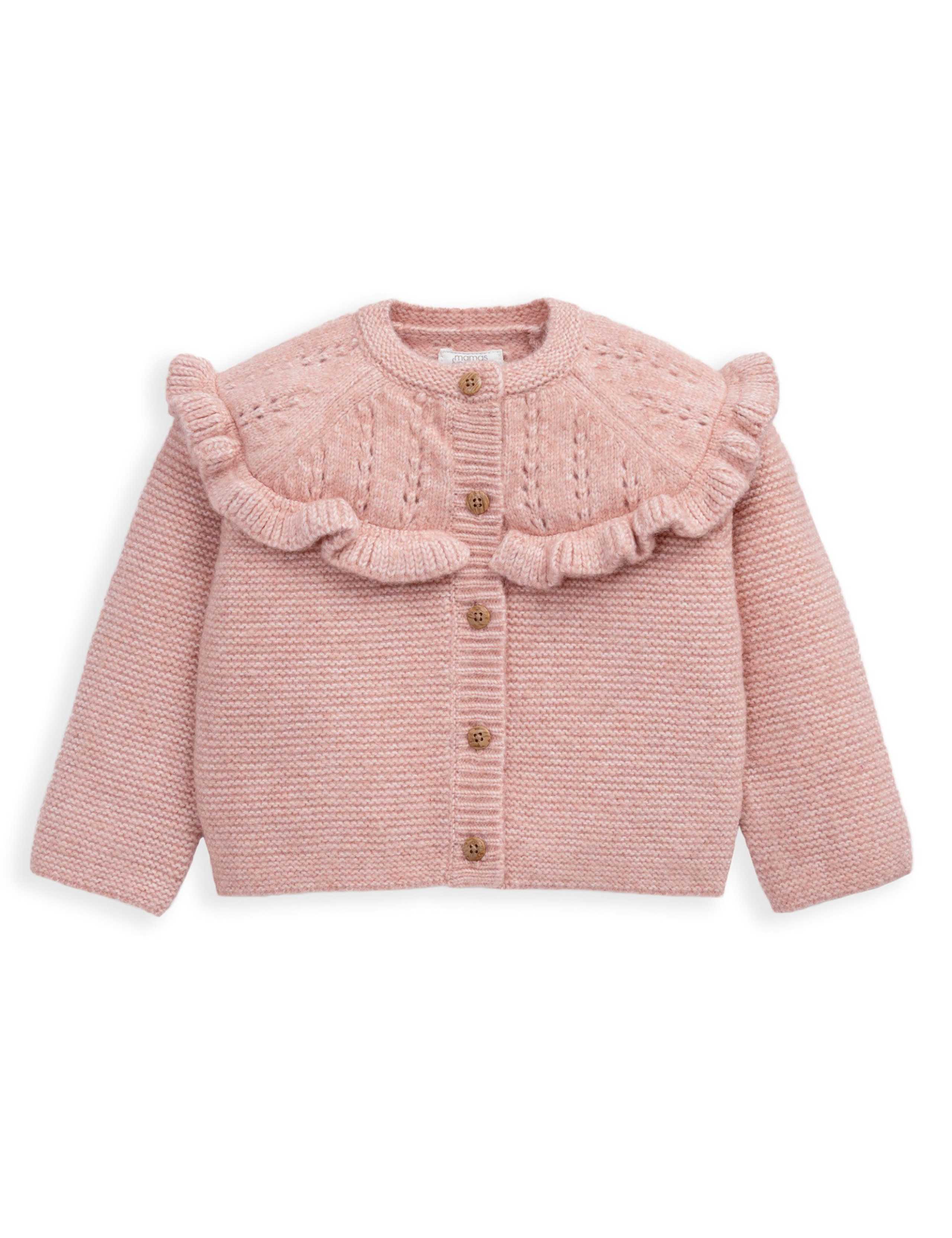 Knitted Frill Trim Cardigan (0-12 Mths) 2 of 3