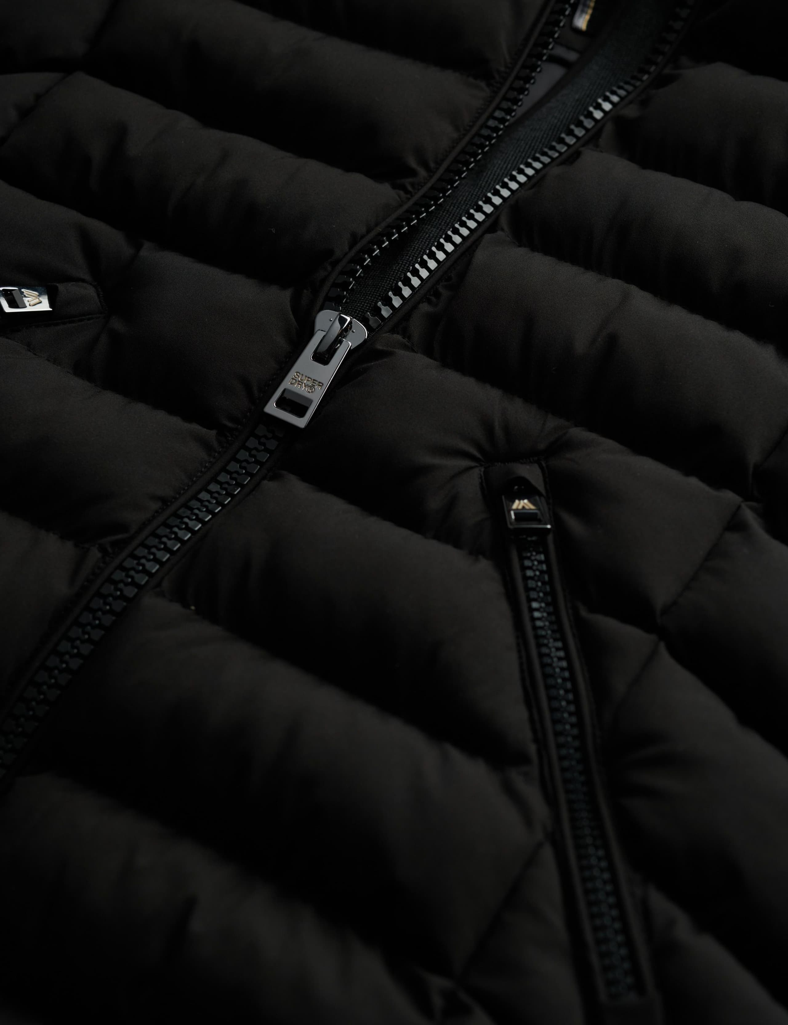 Hooded Funnel Neck Longline Puffer Jacket 4 of 8