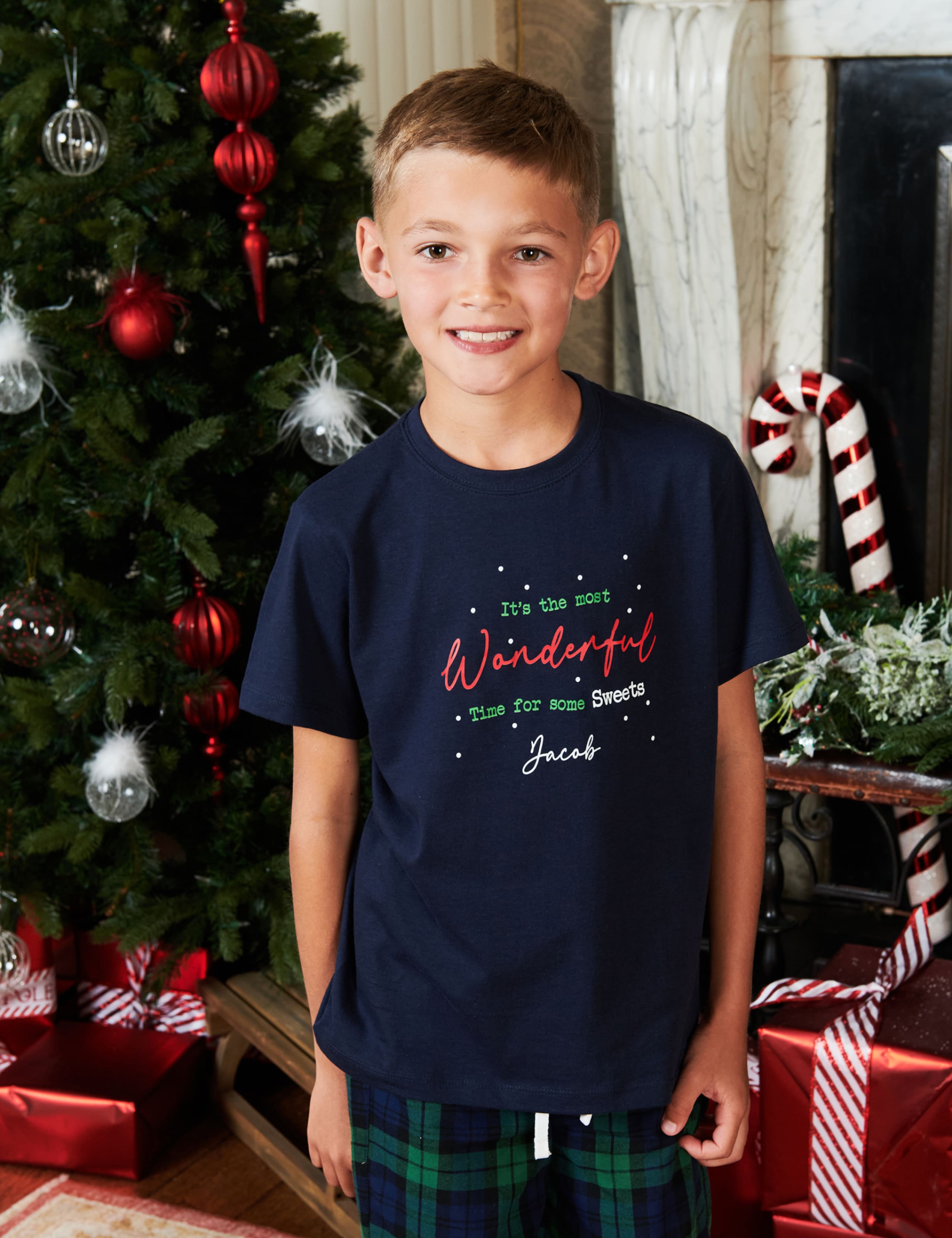 Personalised Wonderful Boys Pyjamas (5-12 Yrs) 1 of 4